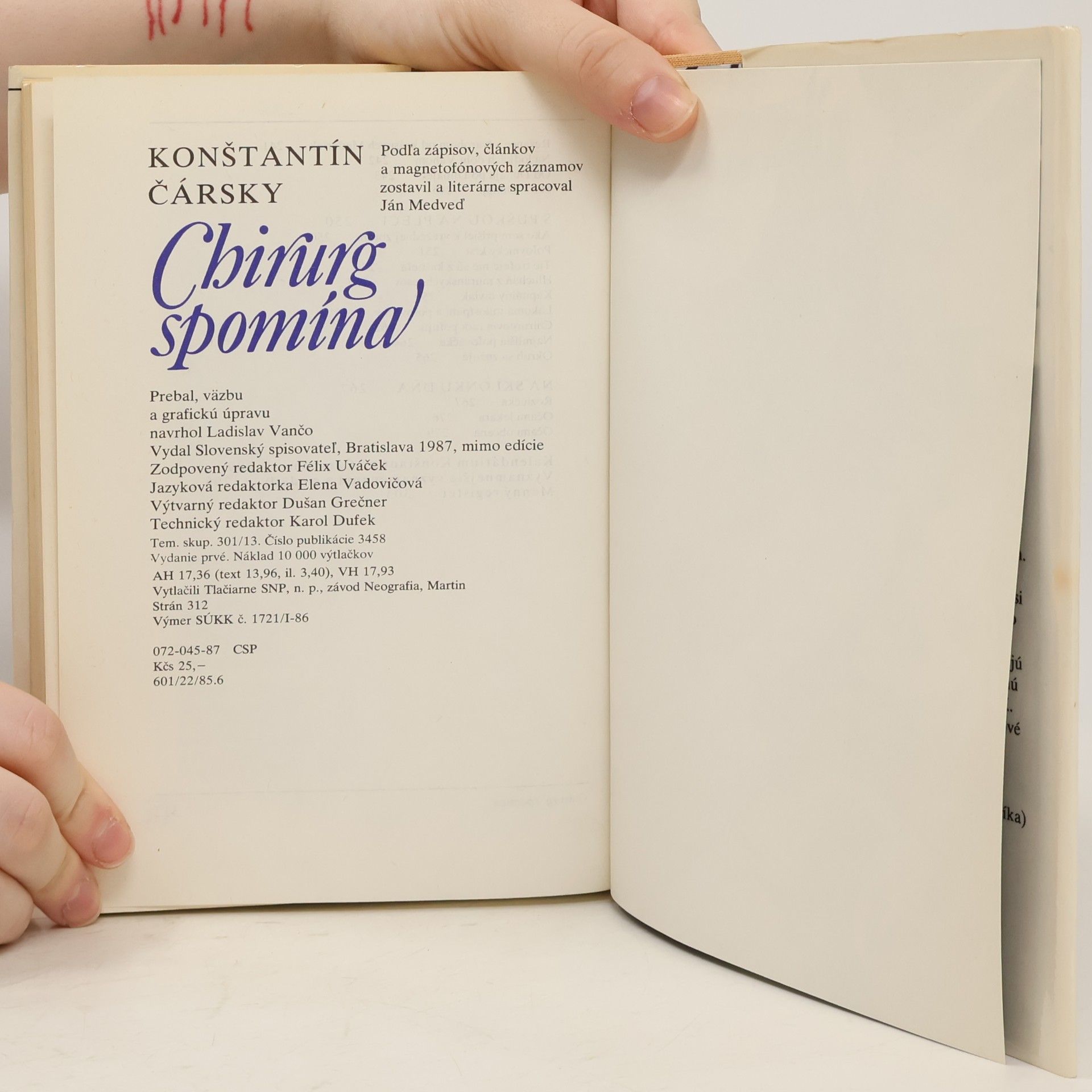 Konštantín Čársky Chirurg spomína
