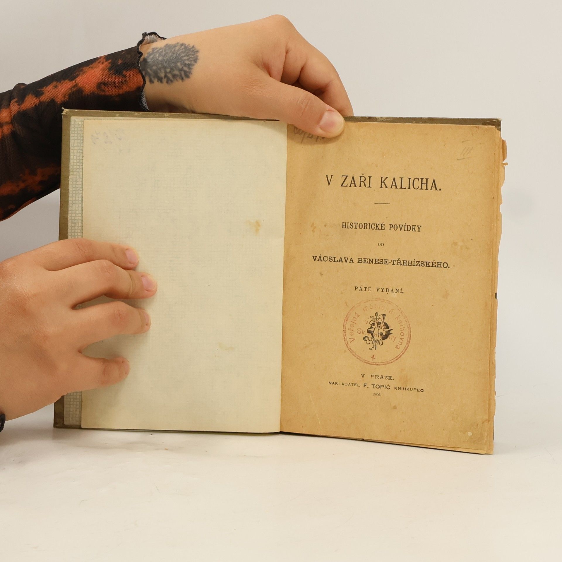 Václav Beneš Třebízský V záři kalicha