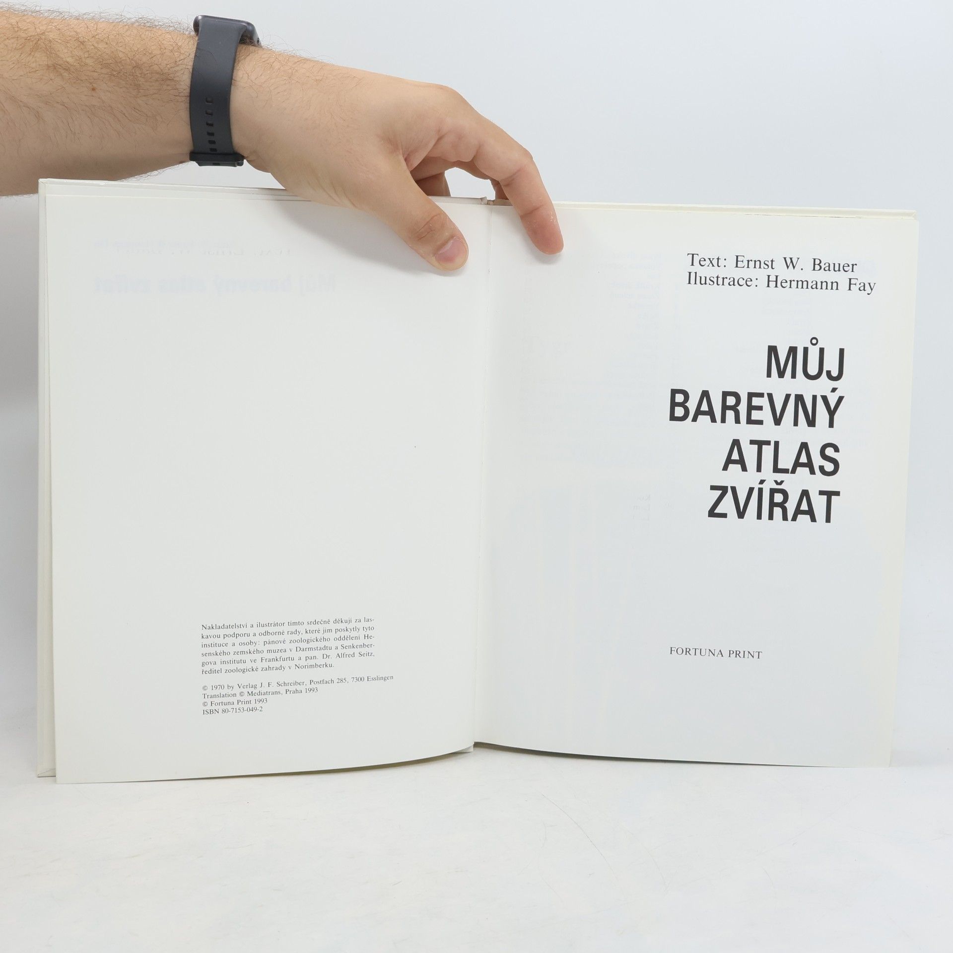 Erns W. Bauer Můj barevný atlas zvířat