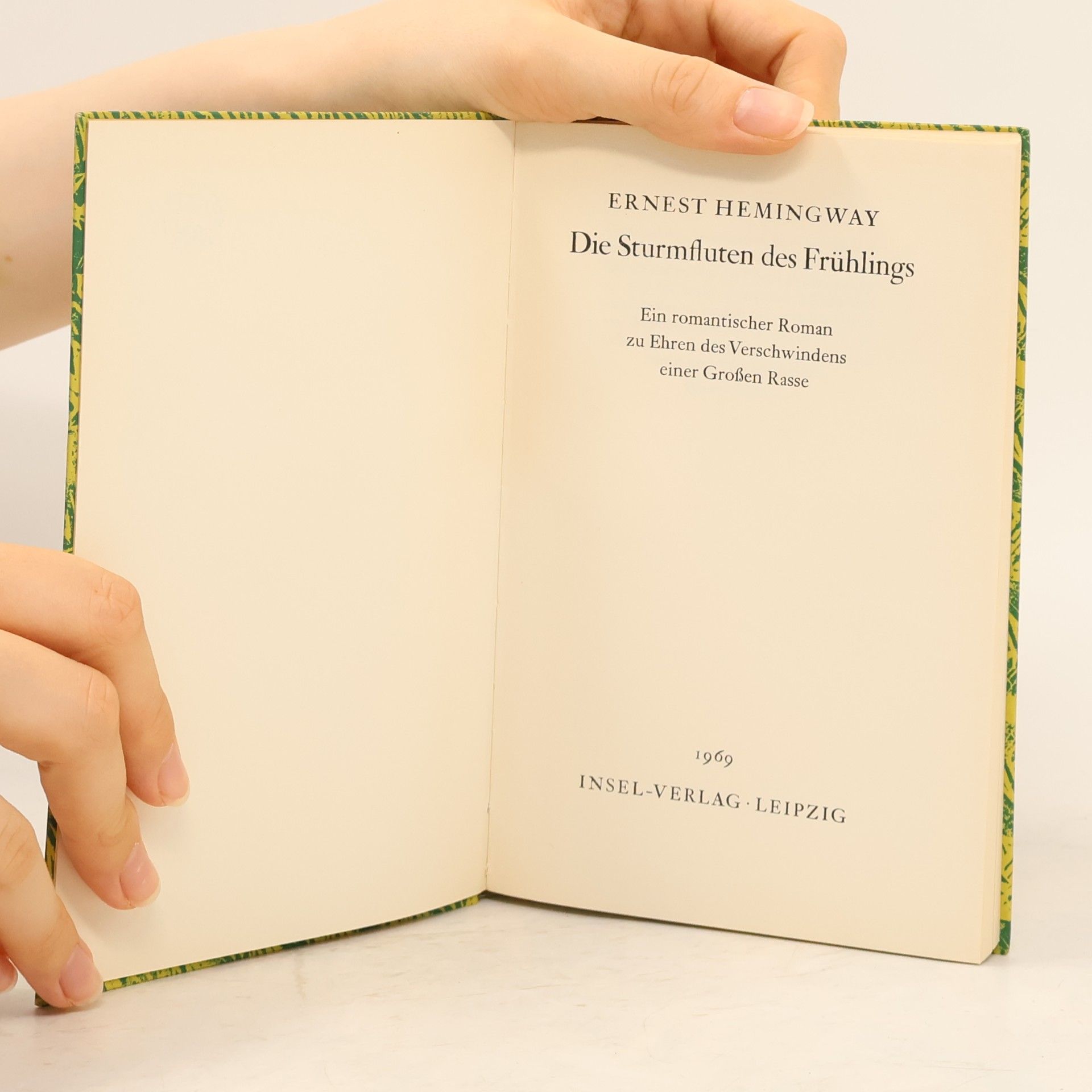 Ernest Hemingway Die Sturmfluten des Frühlings
