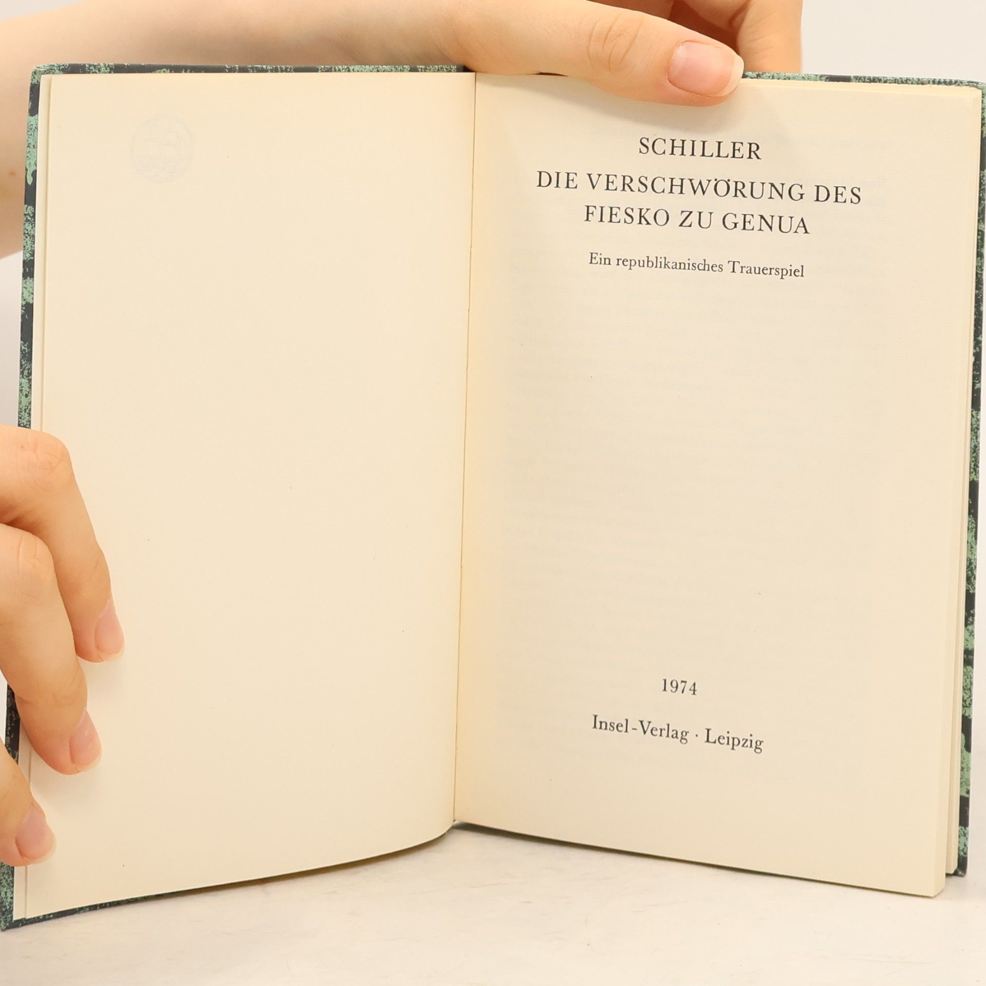 Friedrich Schiller Die Verschwörung des Fiesco zu Genua