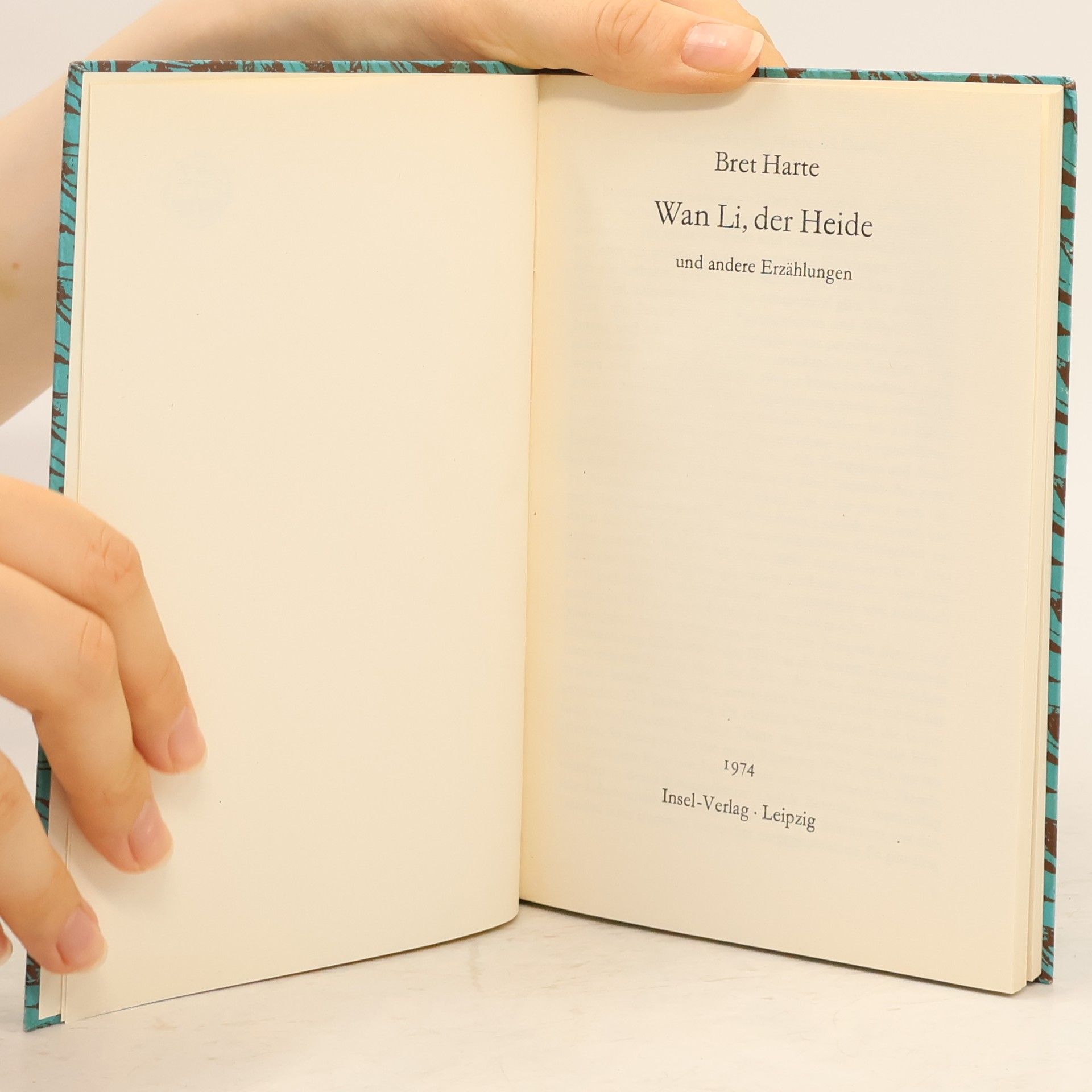 Bert Harte Wan li, Der Heide und andere Erzählungen