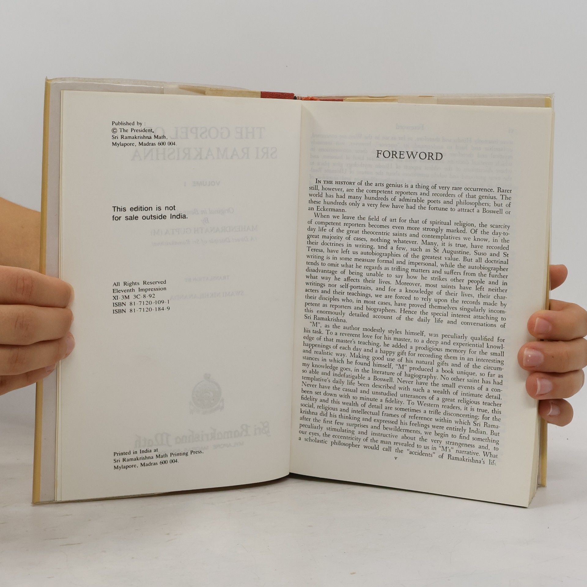 svámí Nikhilananda The Gospel of Sri Ramakrishna