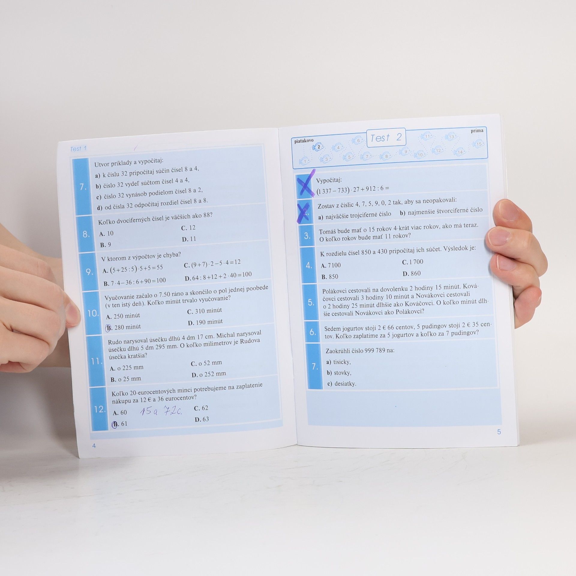 Autores varios Testy do prímy Matematika