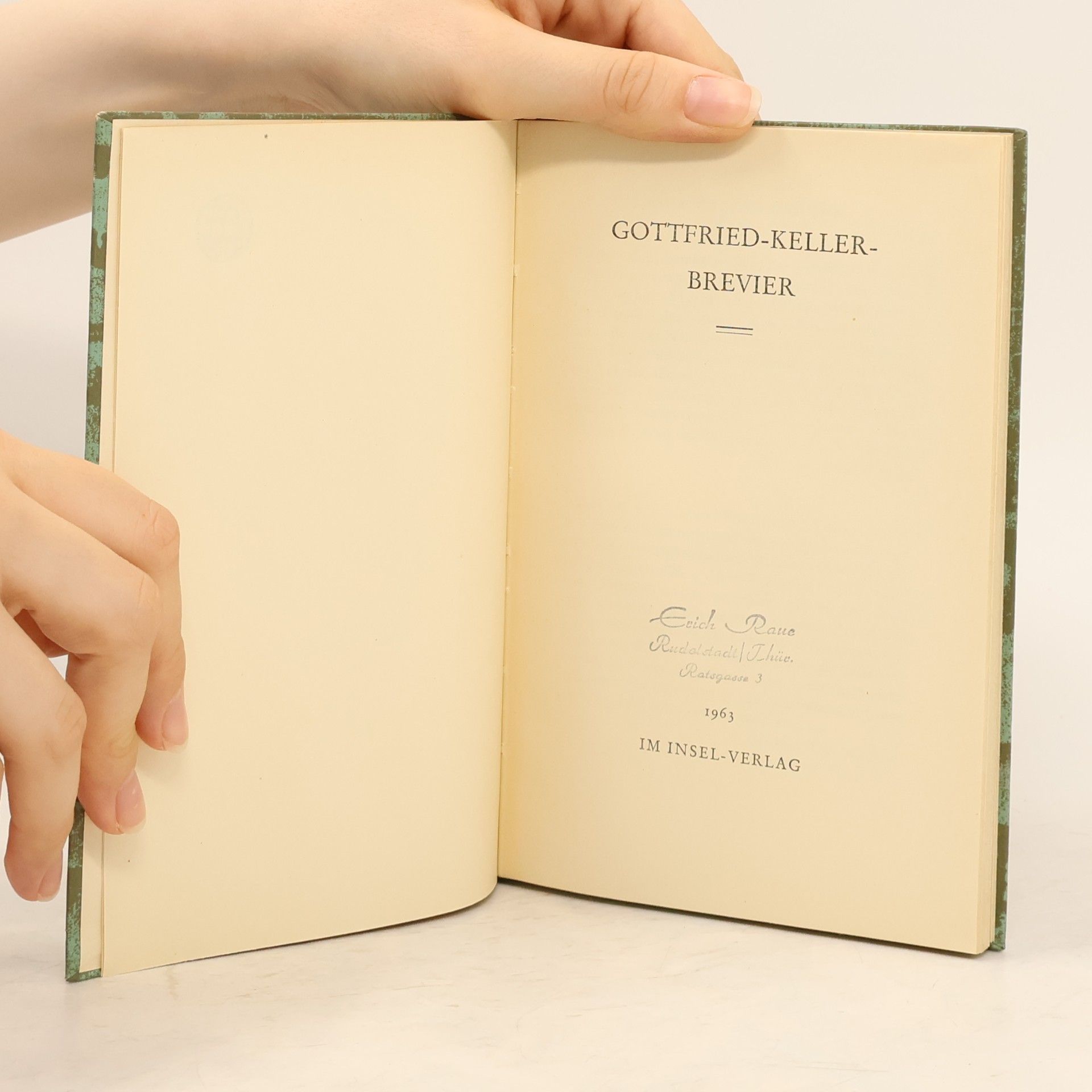 Gottfried Keller Brevier