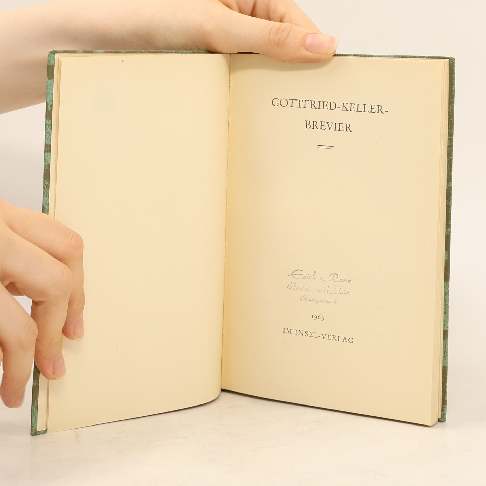 Gottfried Keller Brevier