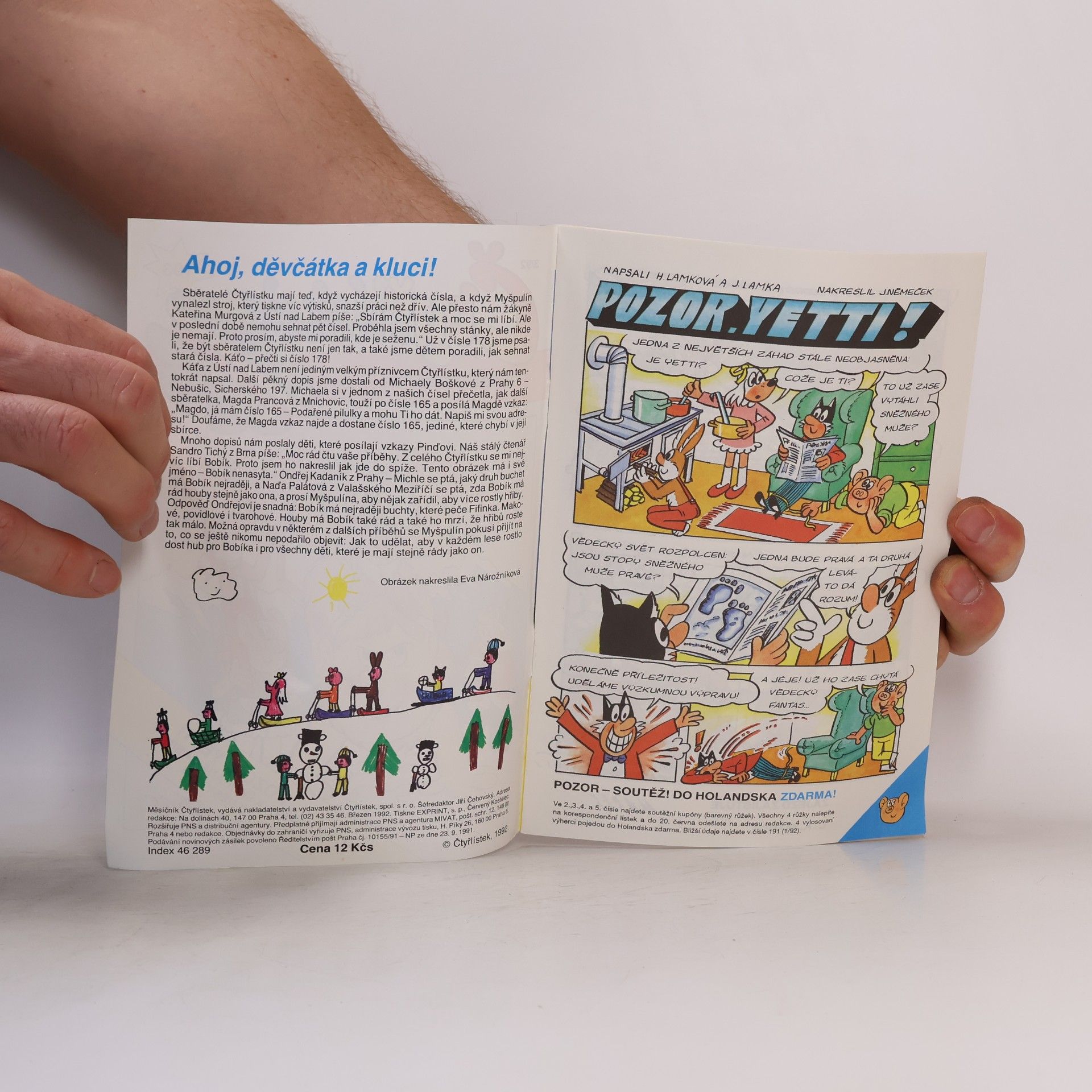 Kolektiv autorů Čtyřlístek 193. 3/1992. Pozor, Yetti