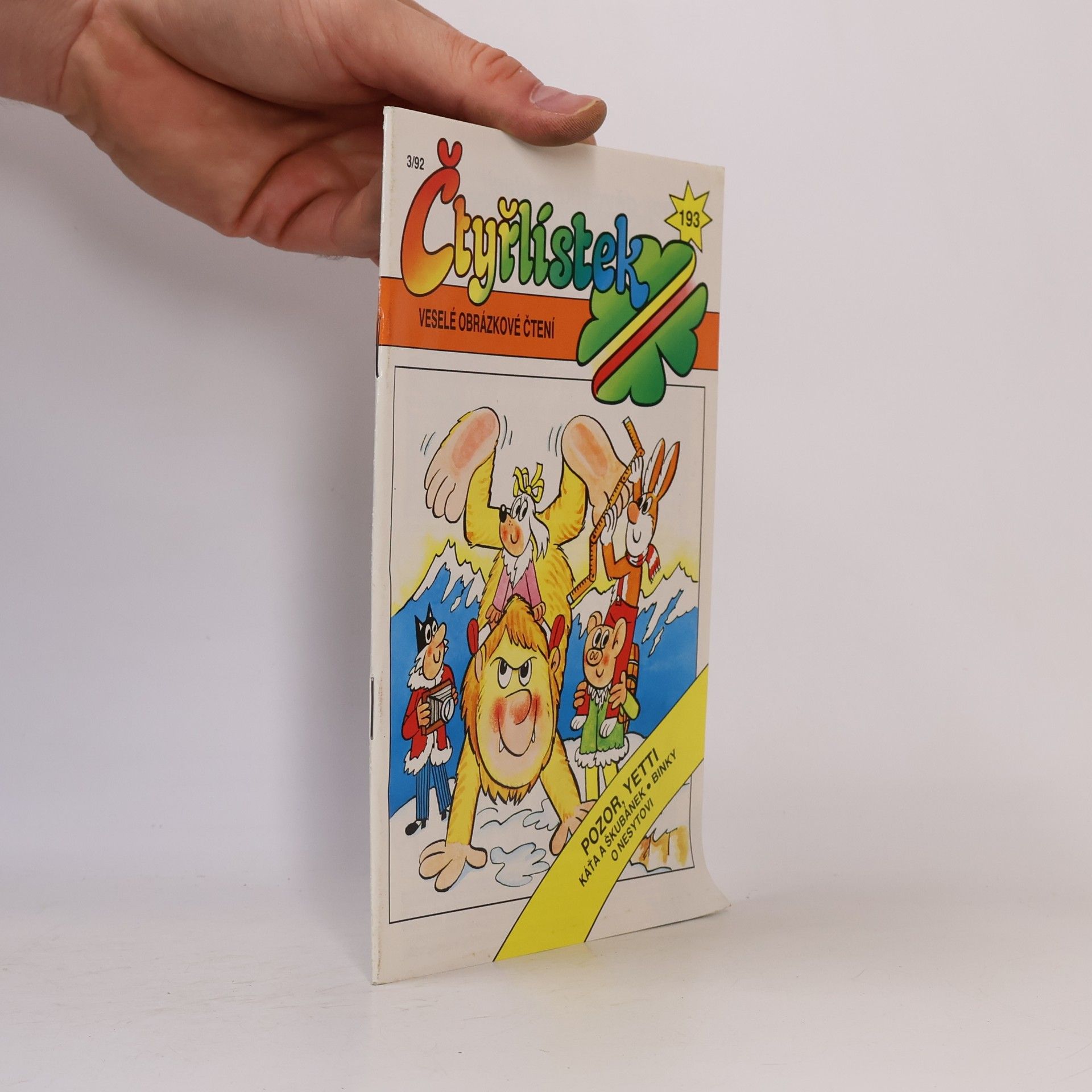 Kolektiv autorů Čtyřlístek 193. 3/1992. Pozor, Yetti