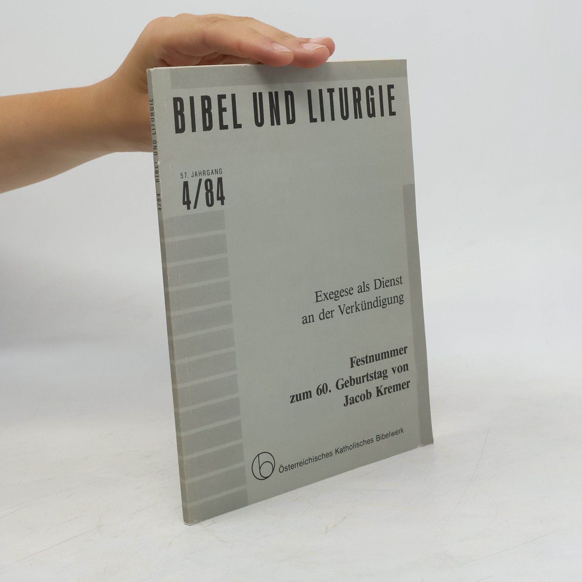 Autorenkollektiv Bibel und Liturgie 4/84