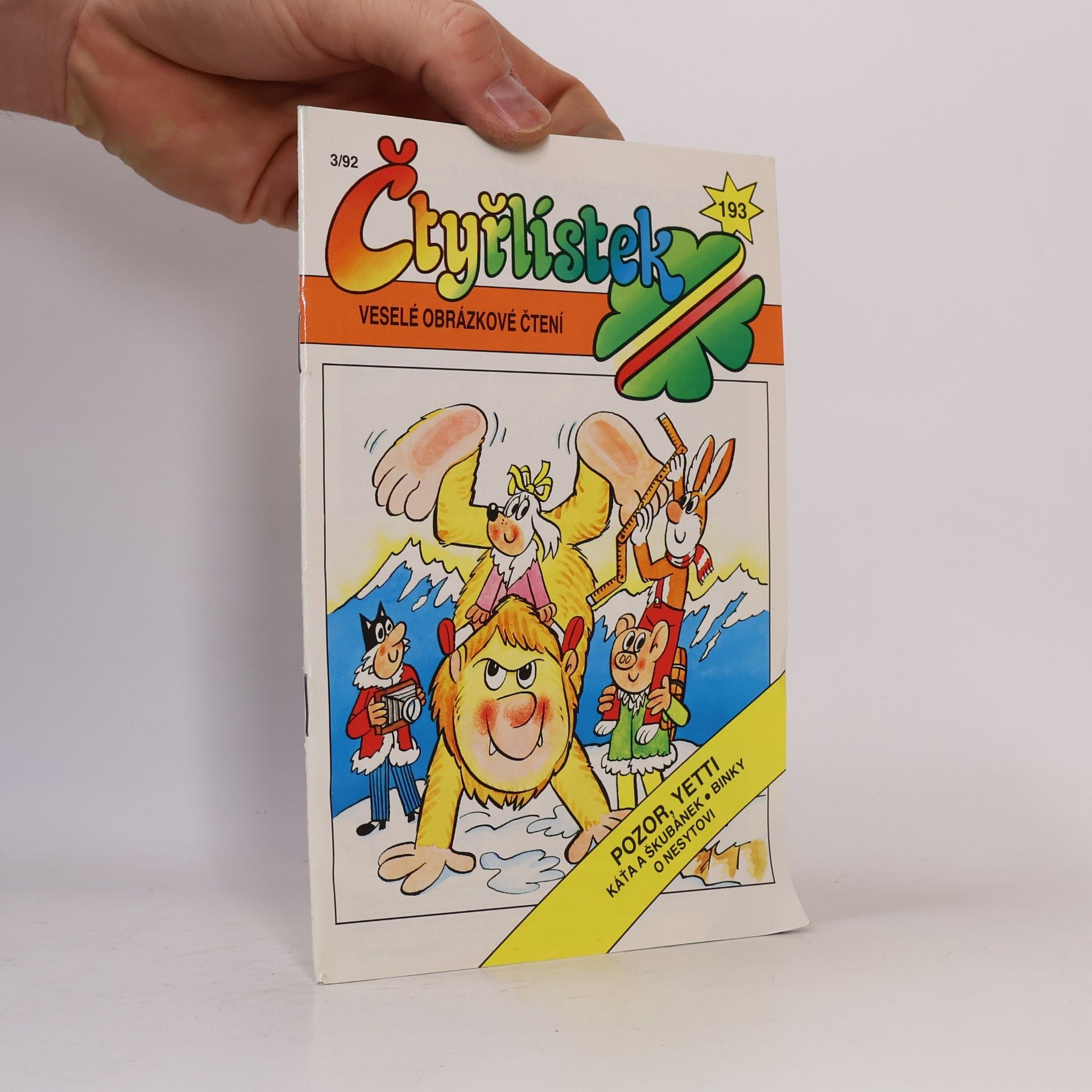 Various authors Čtyřlístek 193. 3/1992. Pozor, Yetti