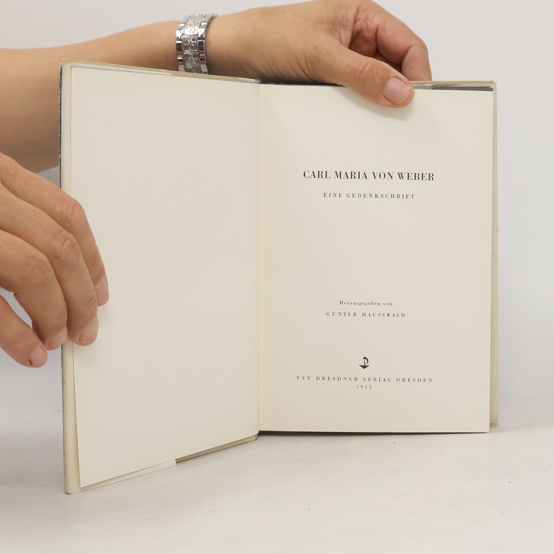 Günter Hausswald Carl Maria von Weber : eine Gedenkschrift