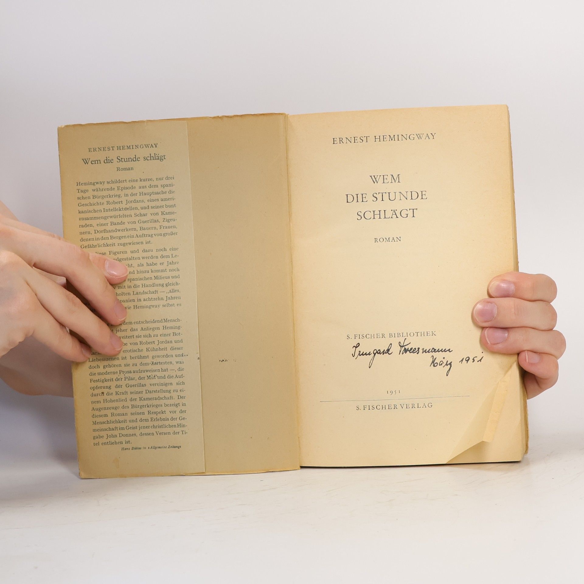 Ernest Hemingway Wem die Stunde schlägt