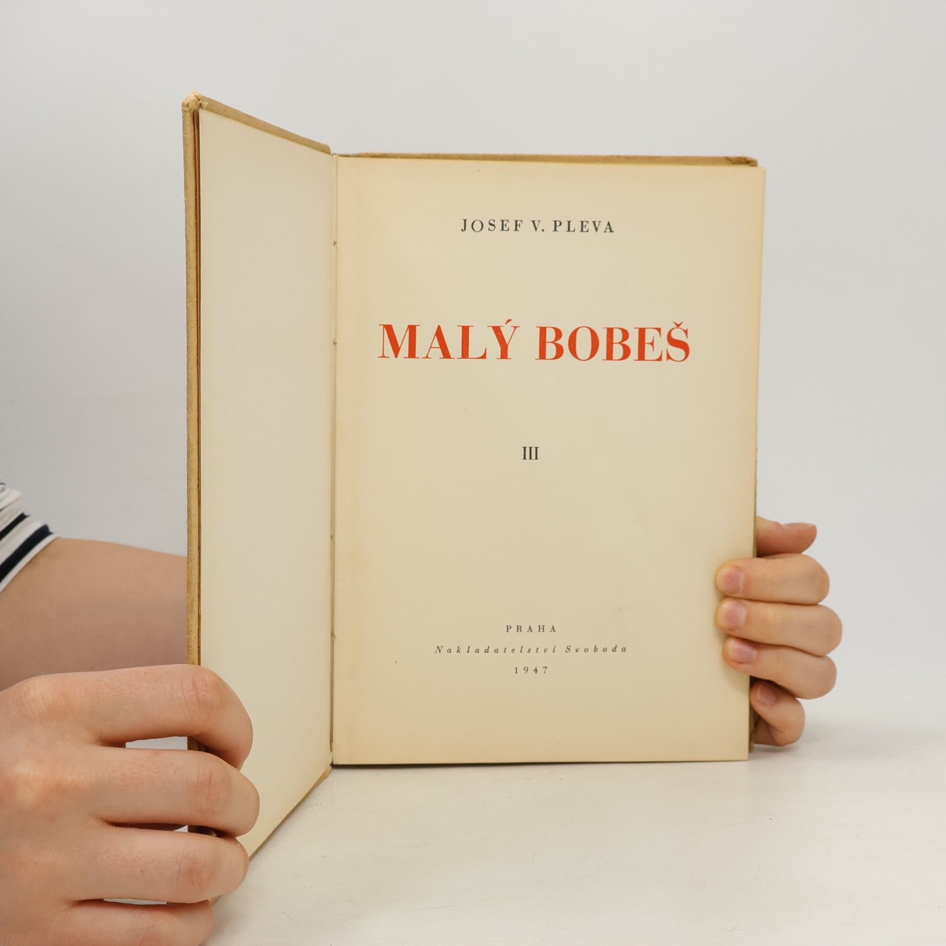 Josef Věromír Pleva Malý Bobeš III. díl