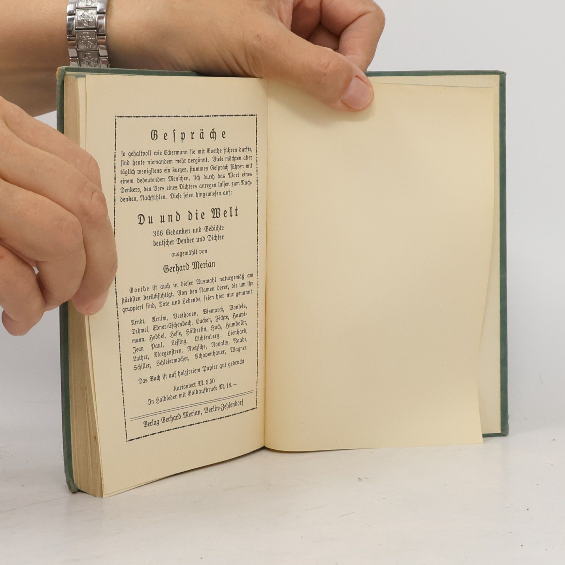 Johann Peter Eckermann Gespräche mit Goethe