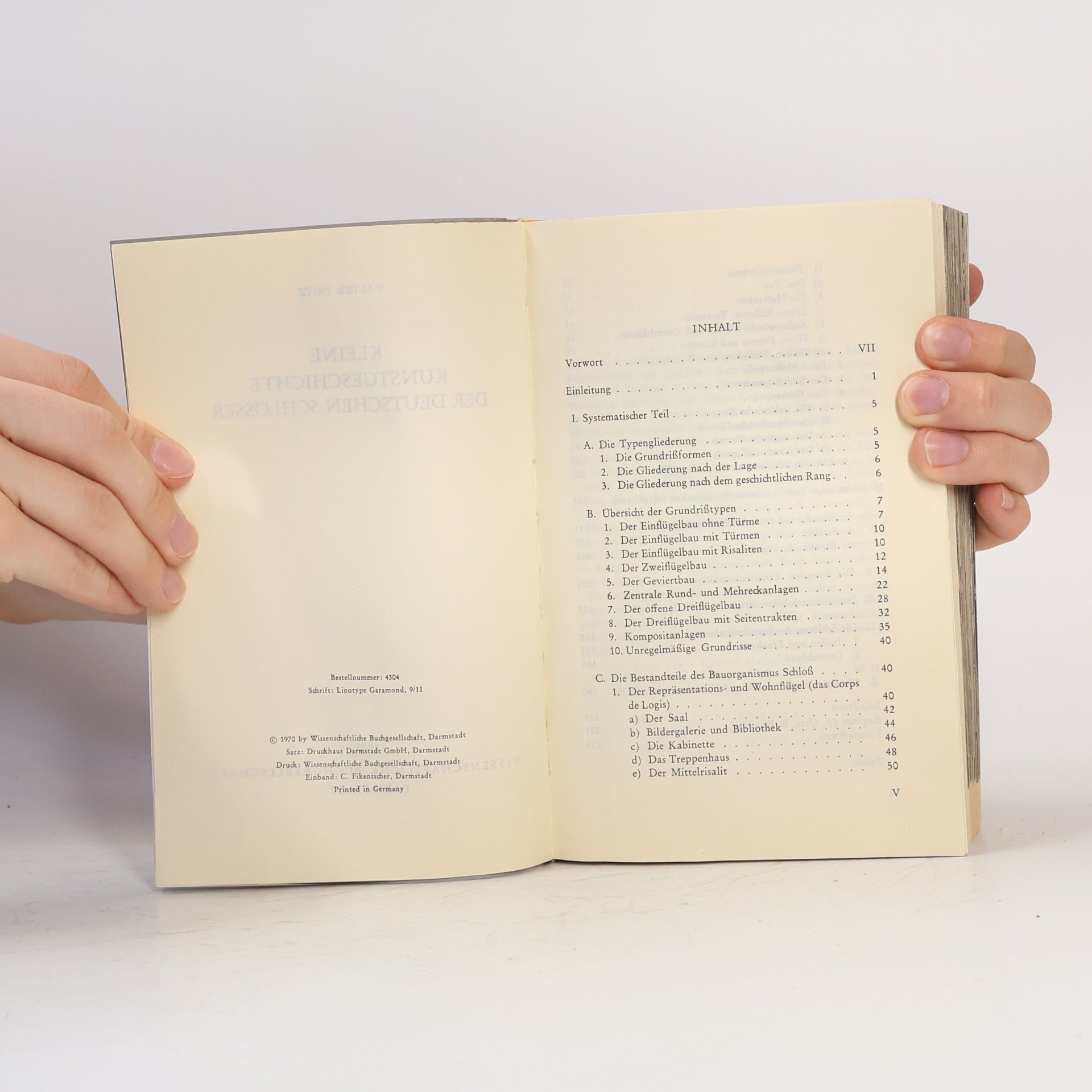 Walter Hotz Kleine Kunstgeschichte der deutschen Schlösser
