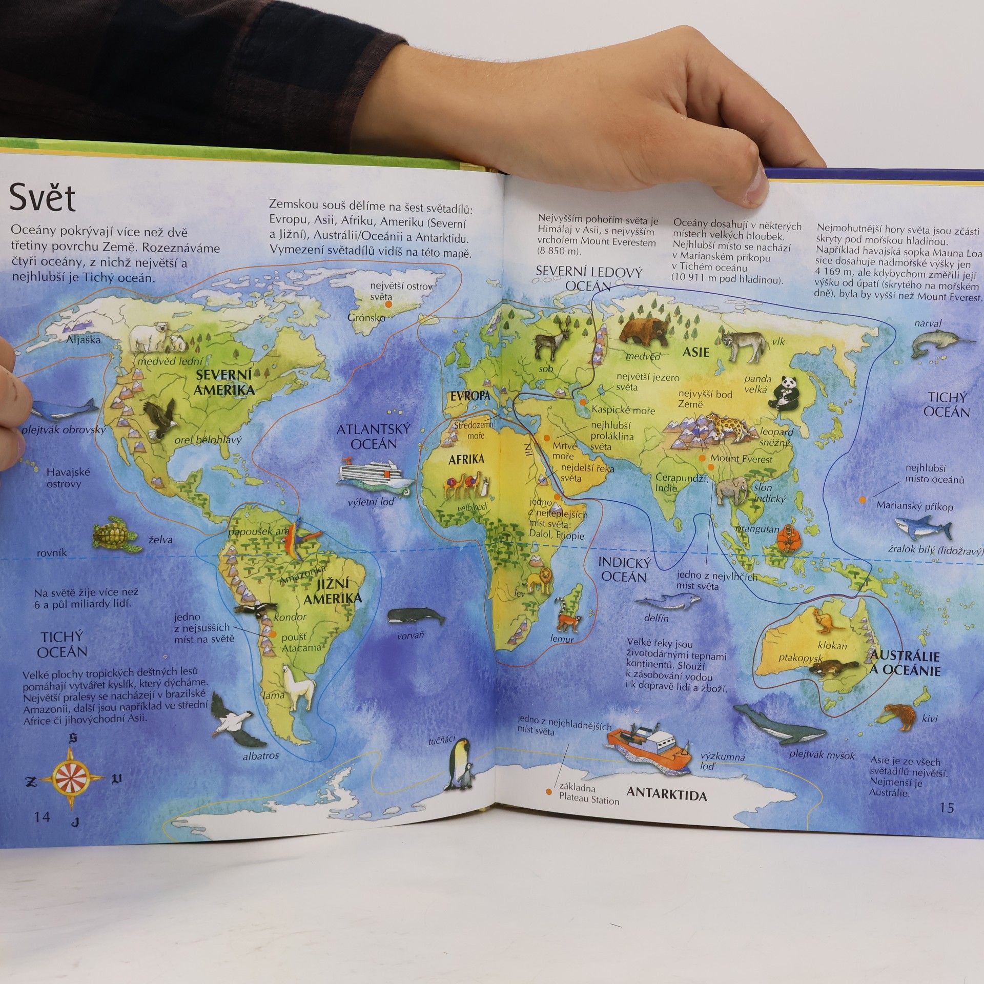 Helen Cann Atlas světa plný obrázků
