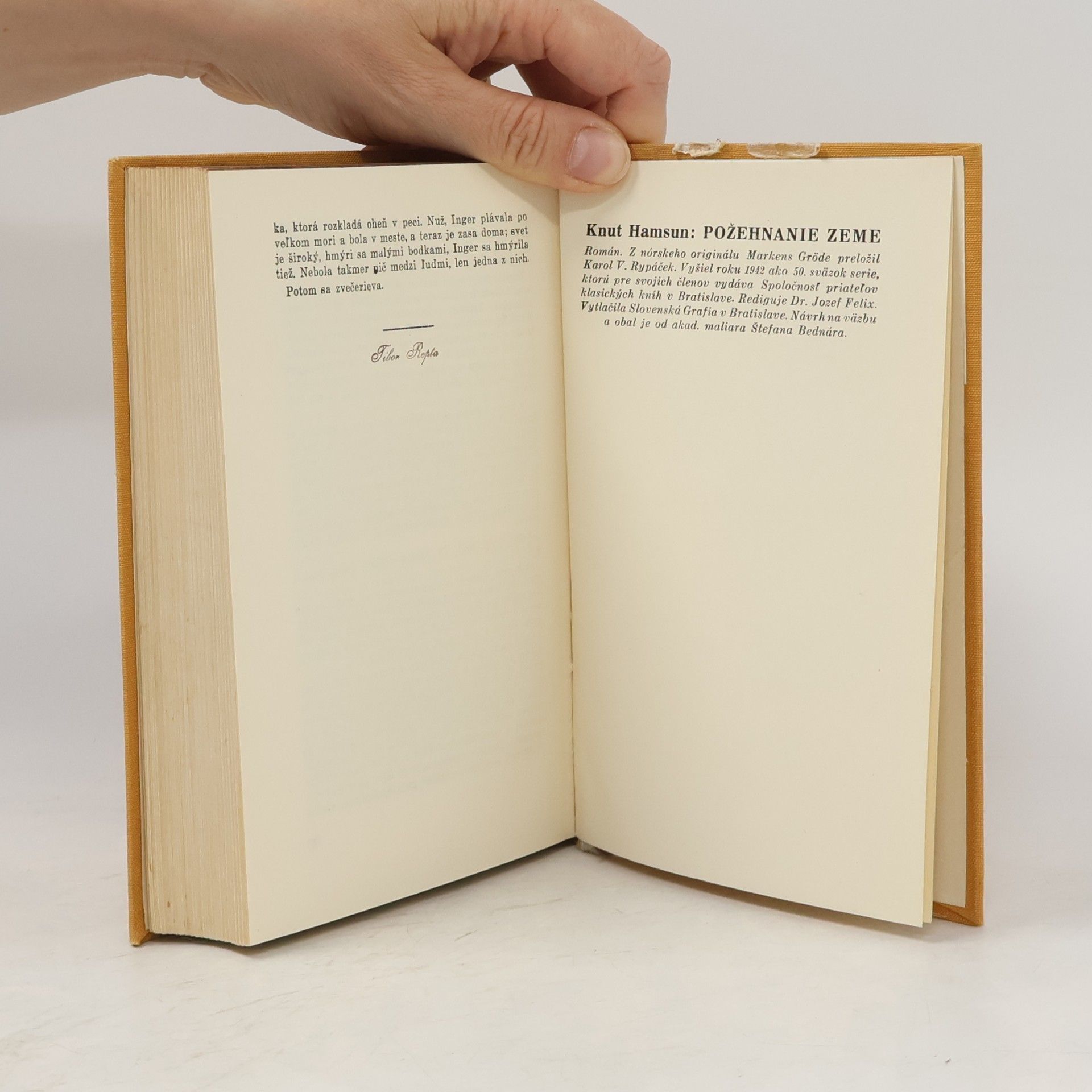 Knut Hamsun Požehnanie zeme