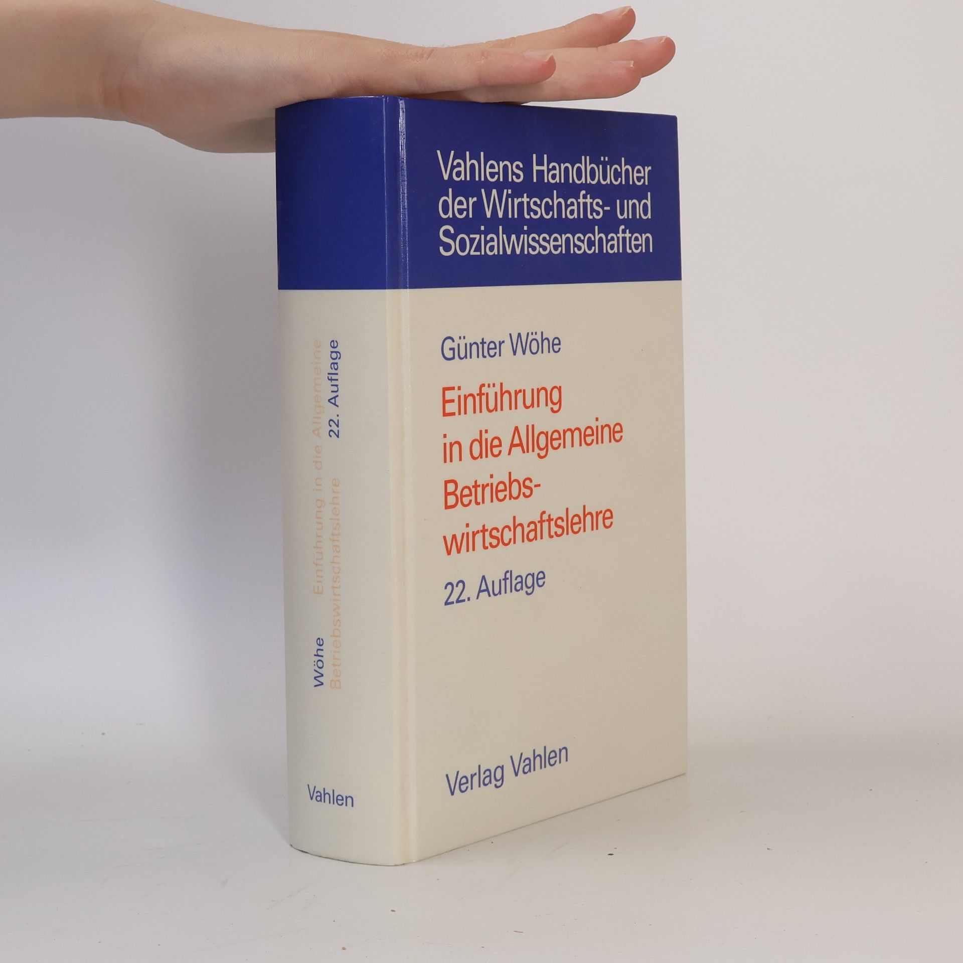 Günter Wöhe Einführung in die Allgemeine Betriebswirtschaftslehre
