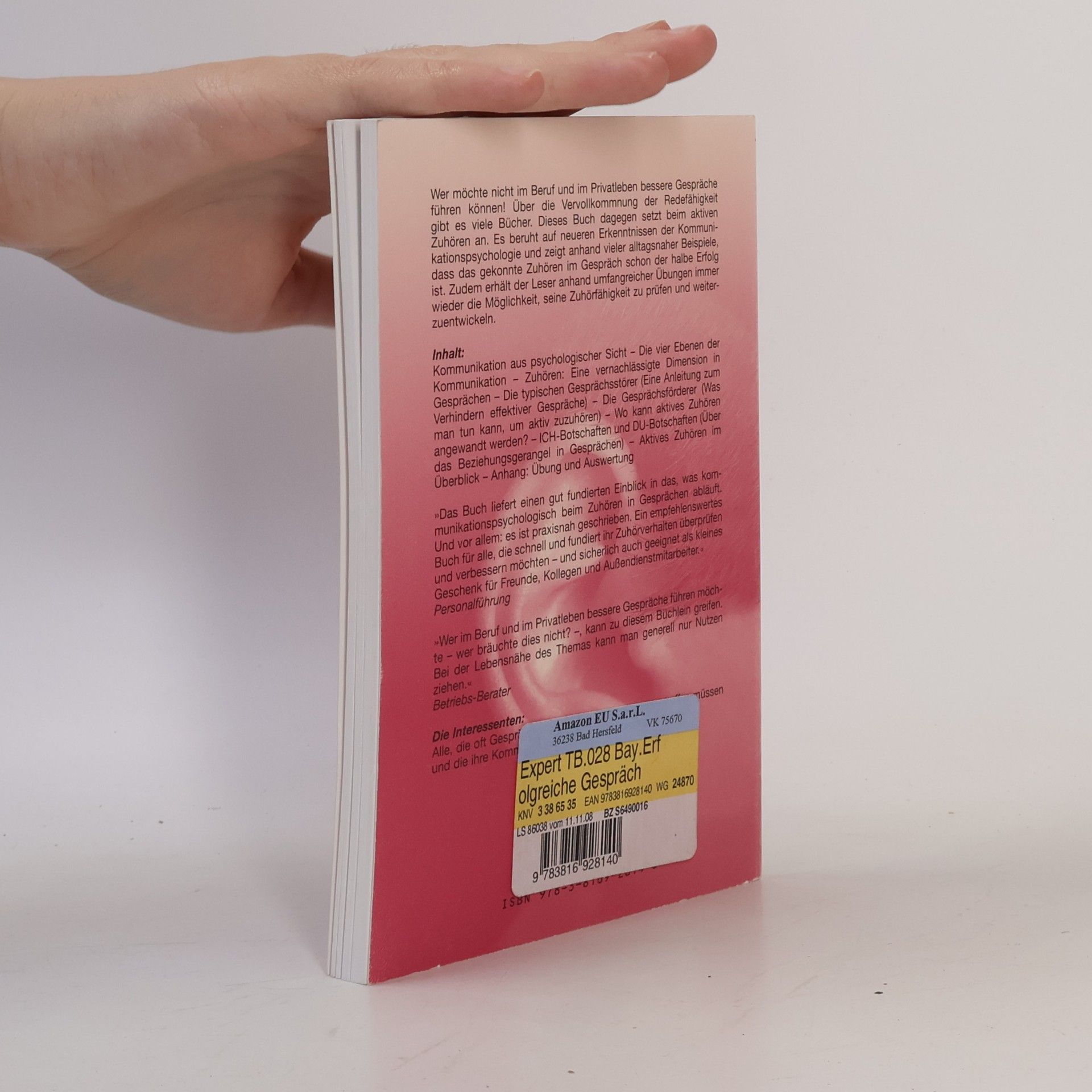 Rolf H. Bay expert-Taschenbücher: Erfolgreiche Gespräche durch aktives Zuhören
