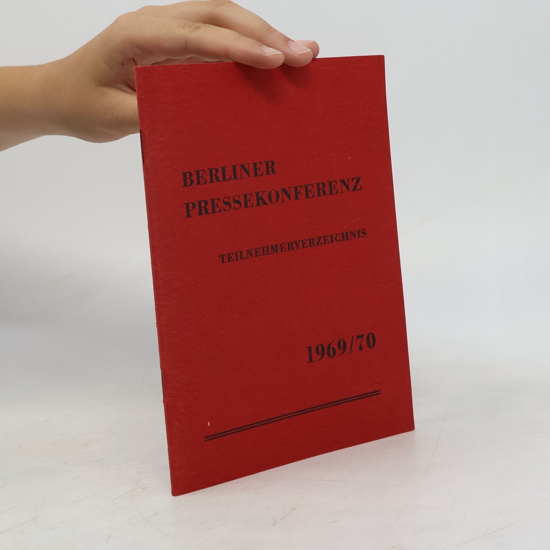 kolektiv Berliner Pressekonferenz 1969/1970