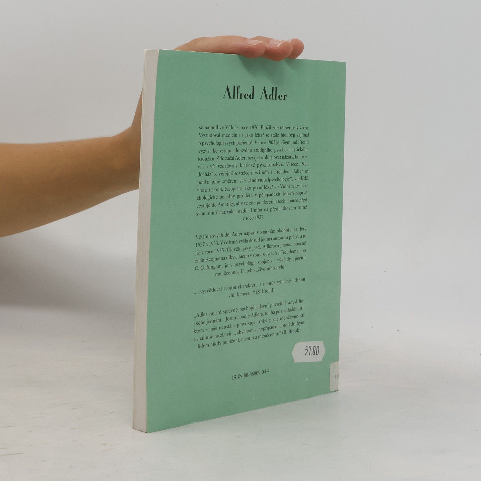Alfred Adler Umění rozumět. Příběh života a nemoci z pohledu individuální psychologie