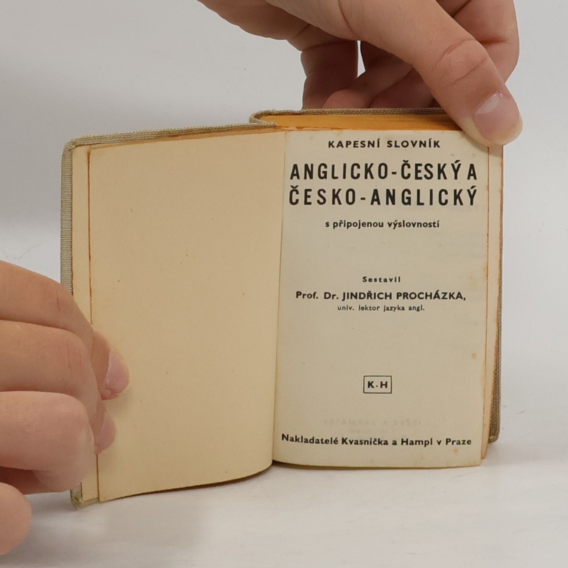 Jindřich Procházka Kapesní slovník anglicko-český a česko-anglický