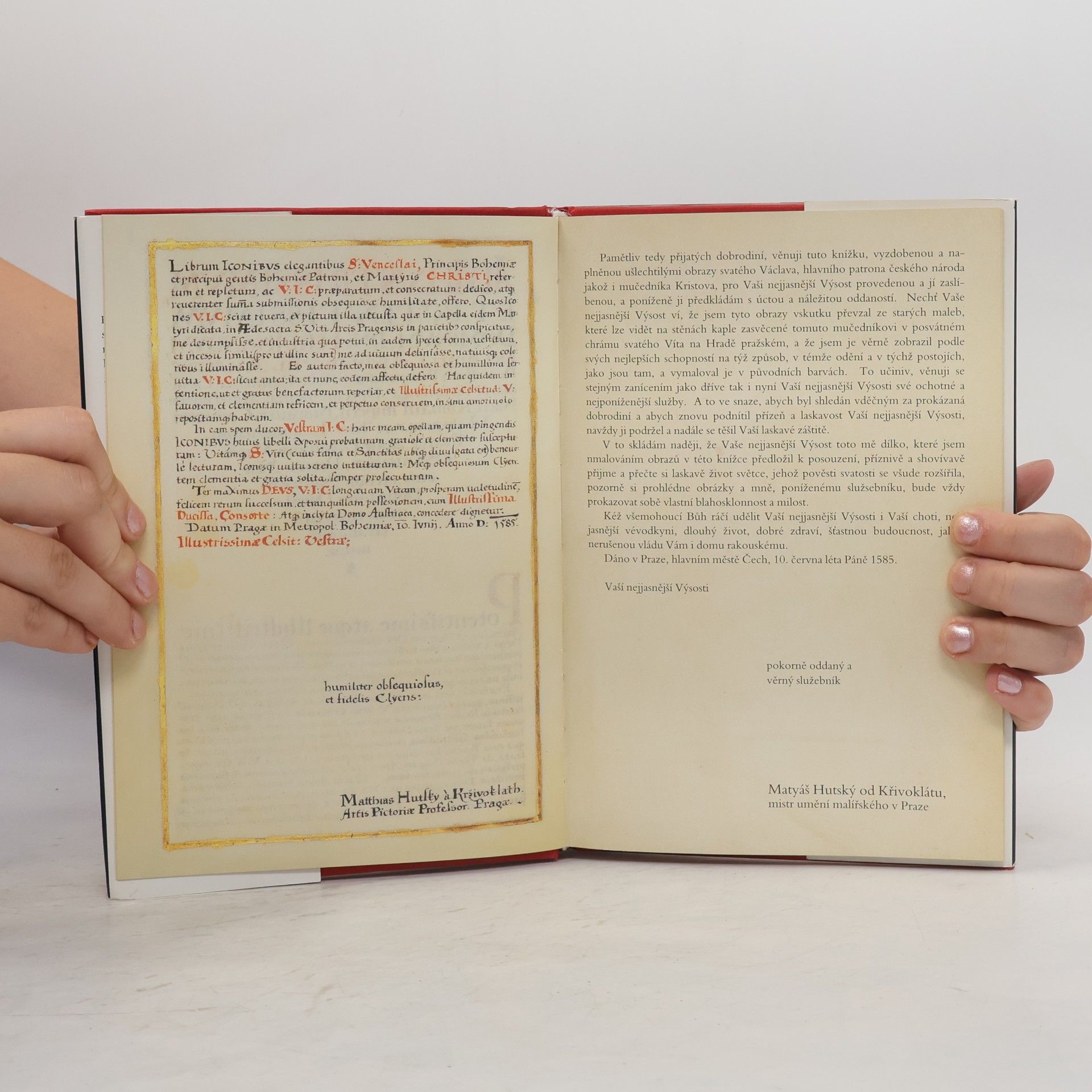 Matěj Hutský z. Křivoklátu Historické obrazy života a umučení svatého Václava, knížete českého