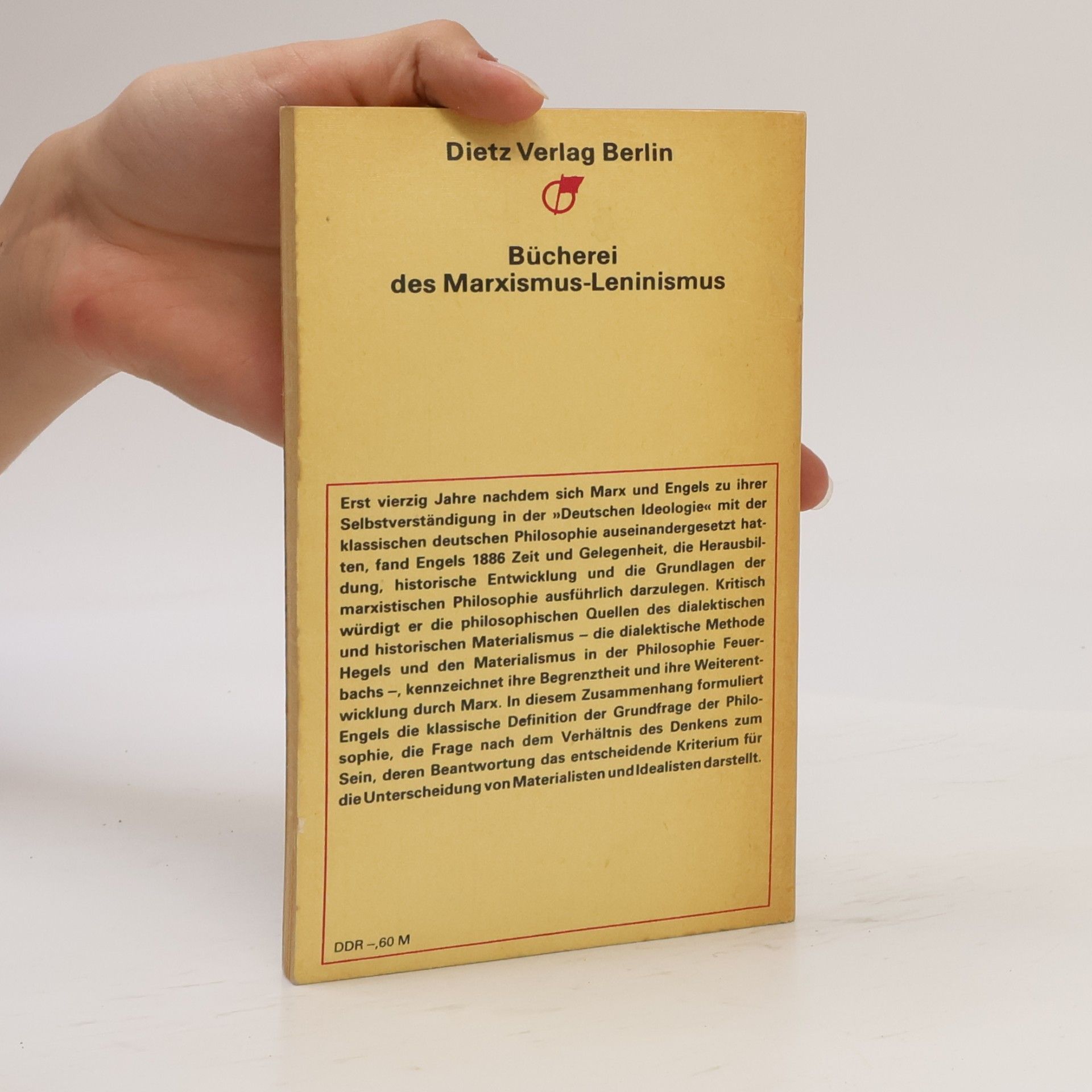 Friedrich Engels Ludwig Feuerbach und der Ausgang der klassischen deutschen Philosophie
