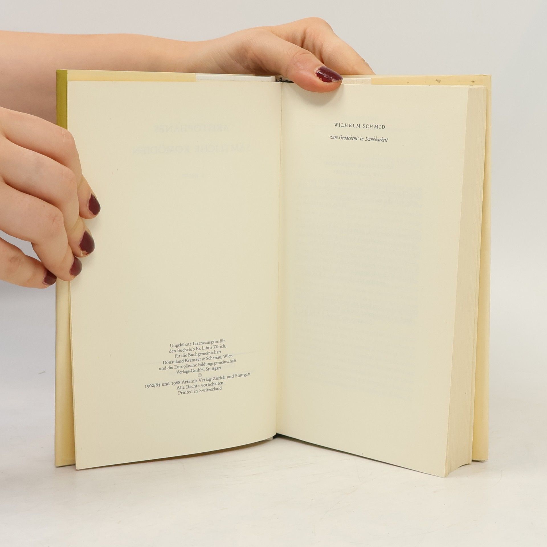Aristophanes Sämtliche Komödien 1