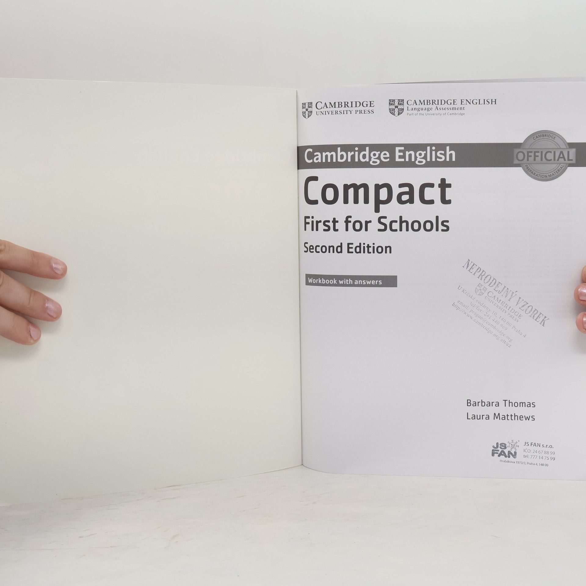 Barbara Thomas Cambridge English: Compact First for Schools Workbook With Answers + Audio - Second Edition