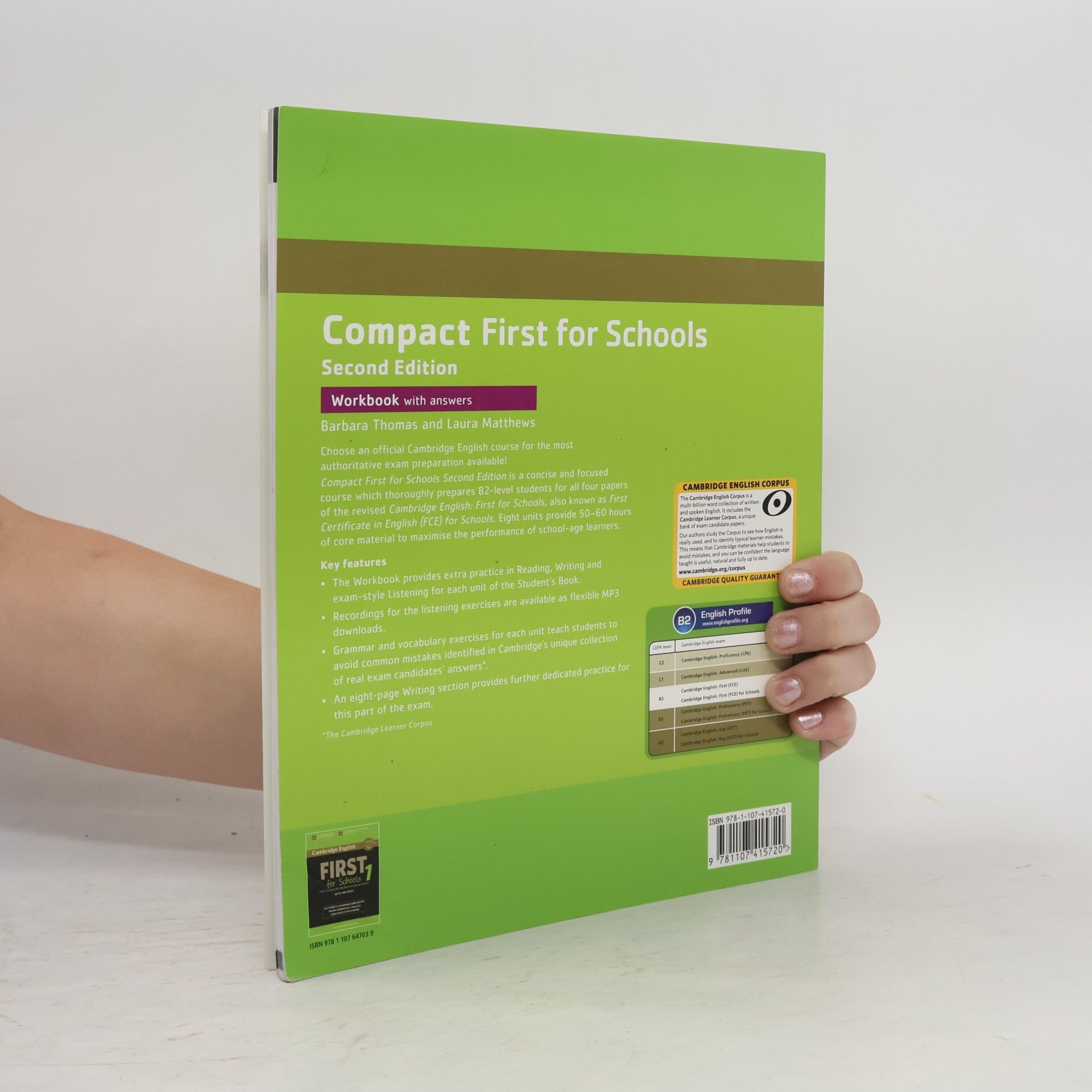 Barbara Thomas Cambridge English: Compact First for Schools Workbook With Answers + Audio - Second Edition