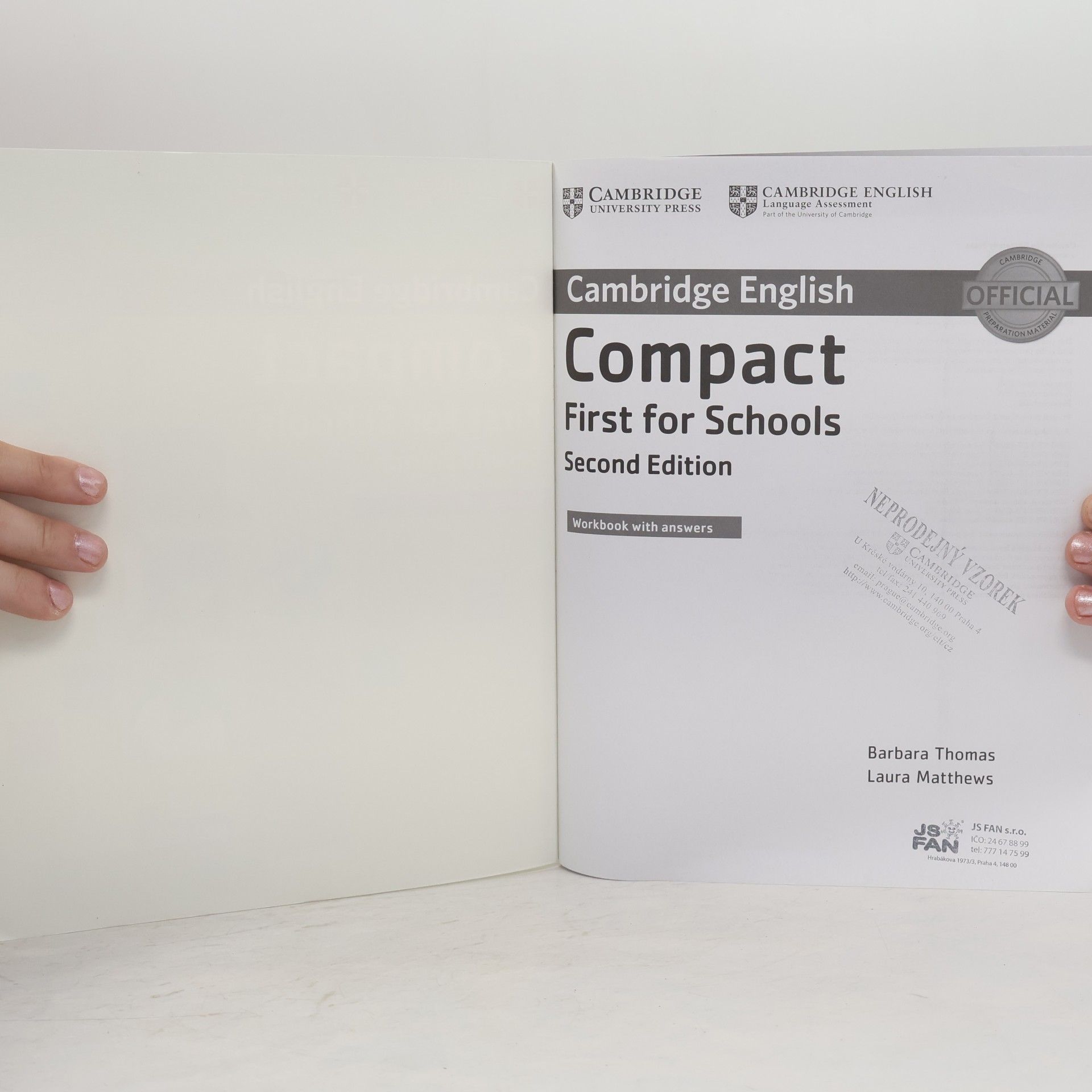 Barbara Thomas Cambridge English: Compact First for Schools Workbook With Answers + Audio - Second Edition