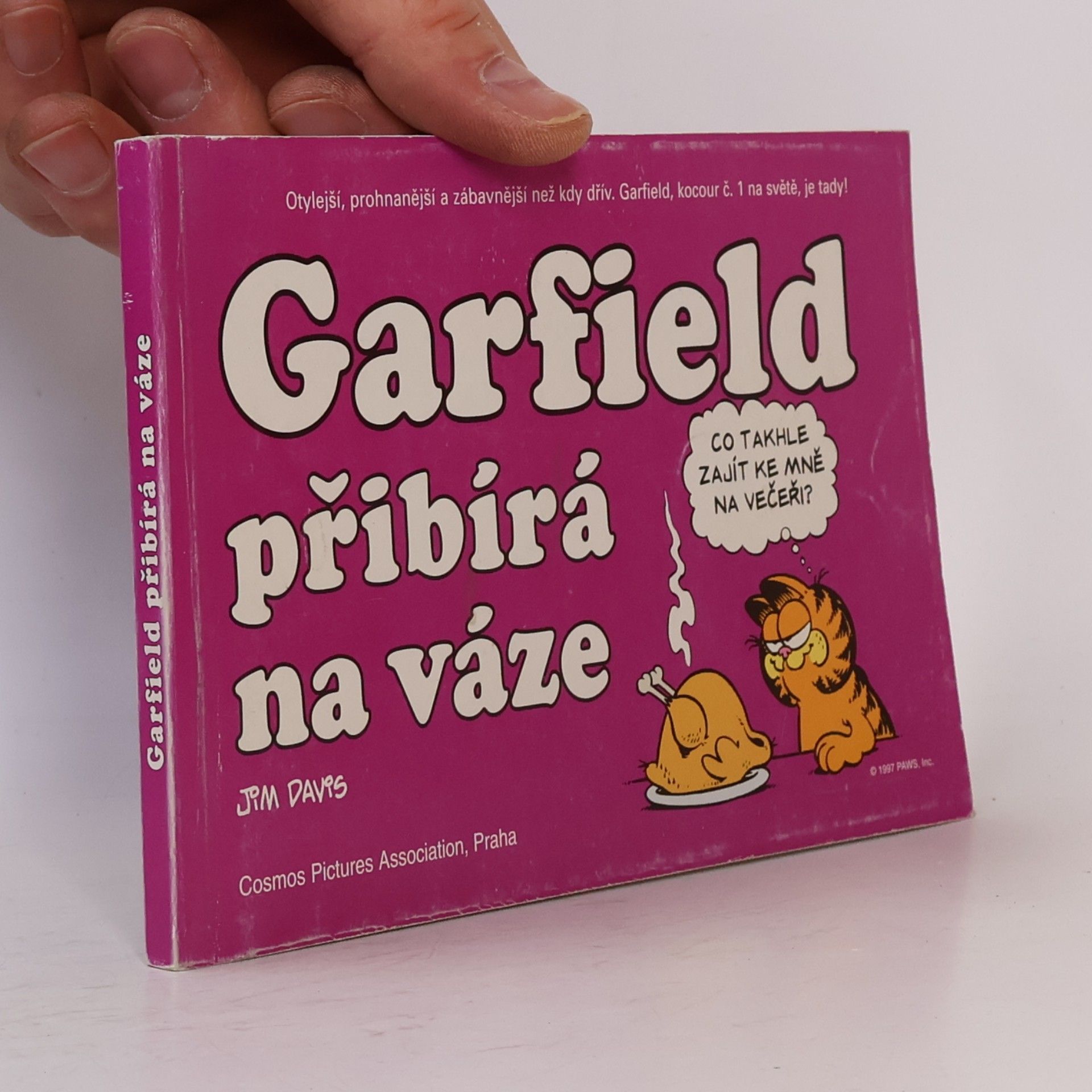 Jim Davis Garfield přibývá na váze
