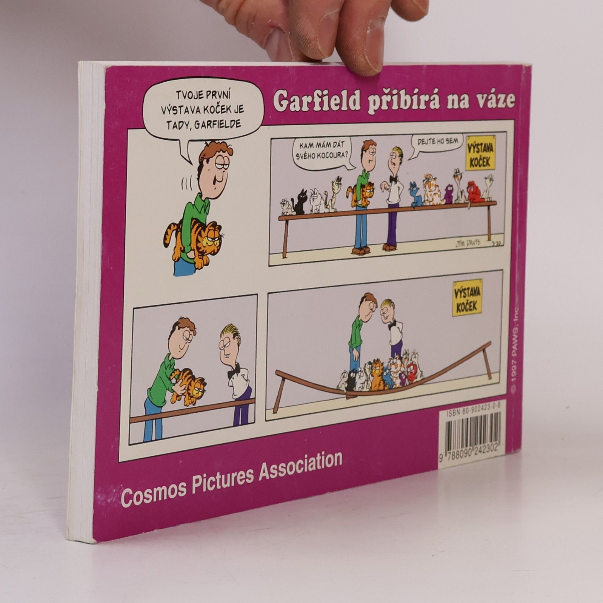 Jim Davis Garfield přibývá na váze
