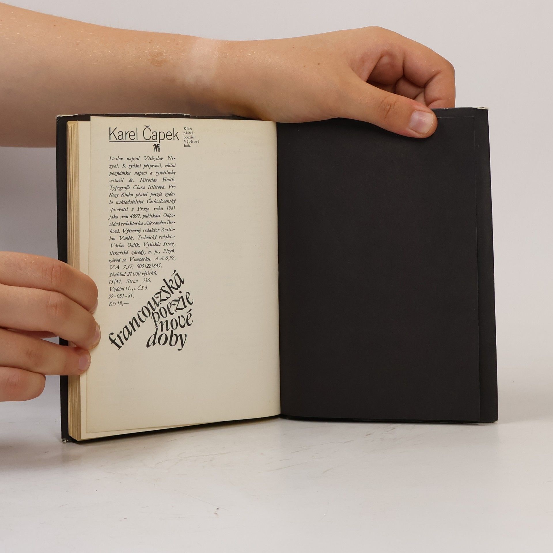 Karel Čapek Francouzská poezie nové doby