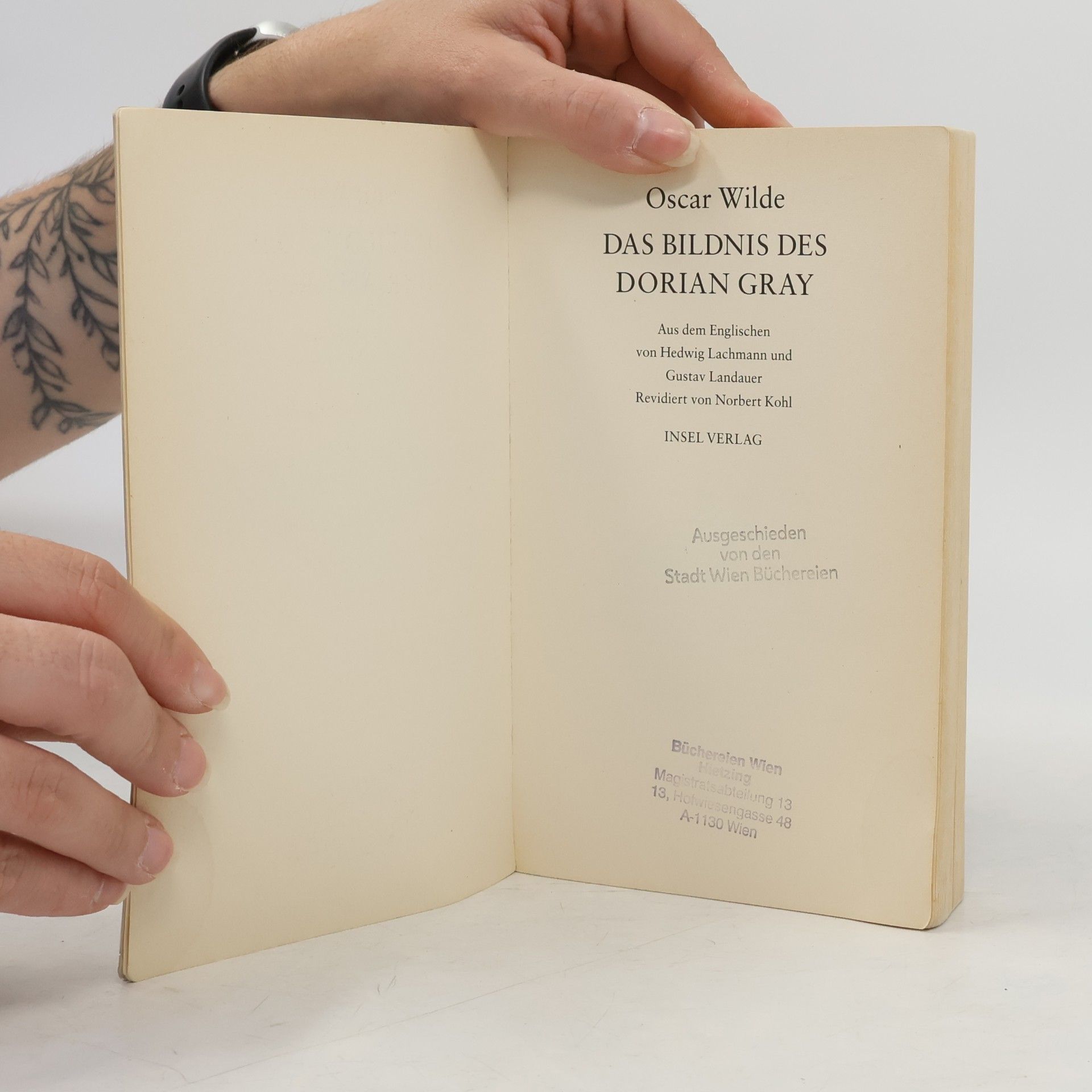 Oscar Wilde Das Bildnis des Dorian Gray