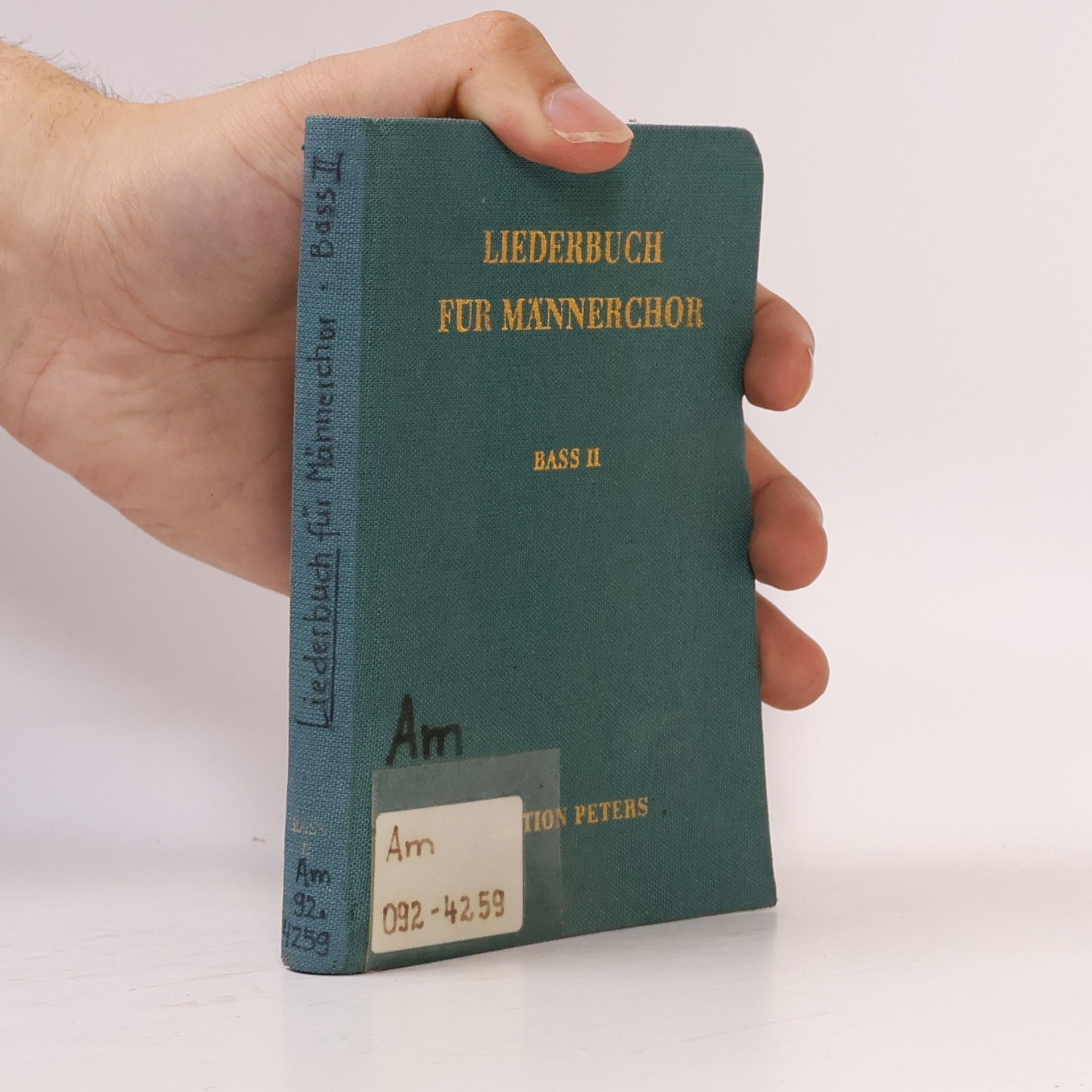 Autorenkollektiv Liederbuch für Männerchor. Bass 1