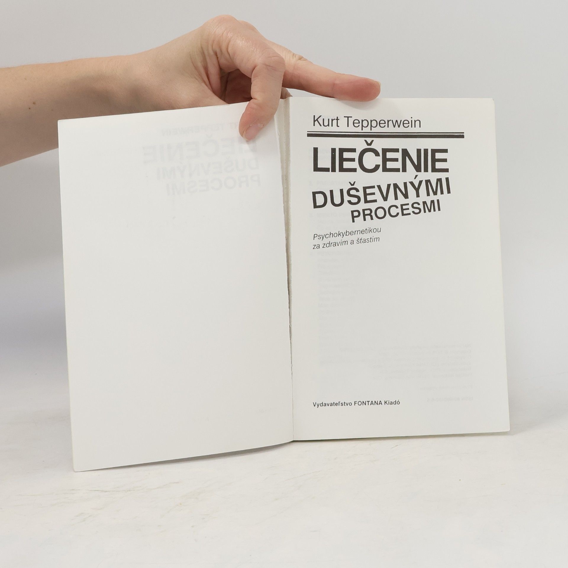 Kurt Tepperwein Liečenie duševnými procesmi