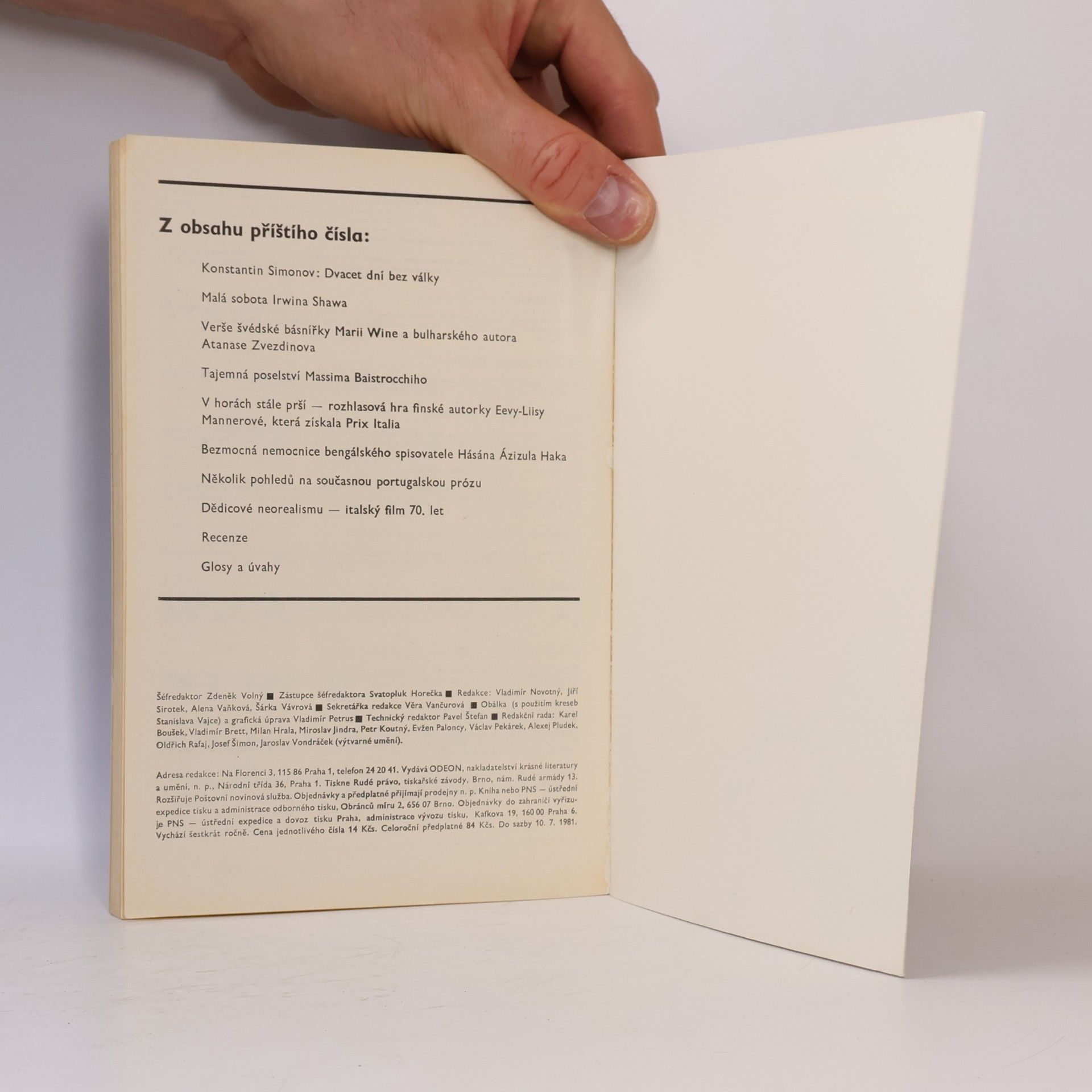 Autores varios Světová literatura 6/81