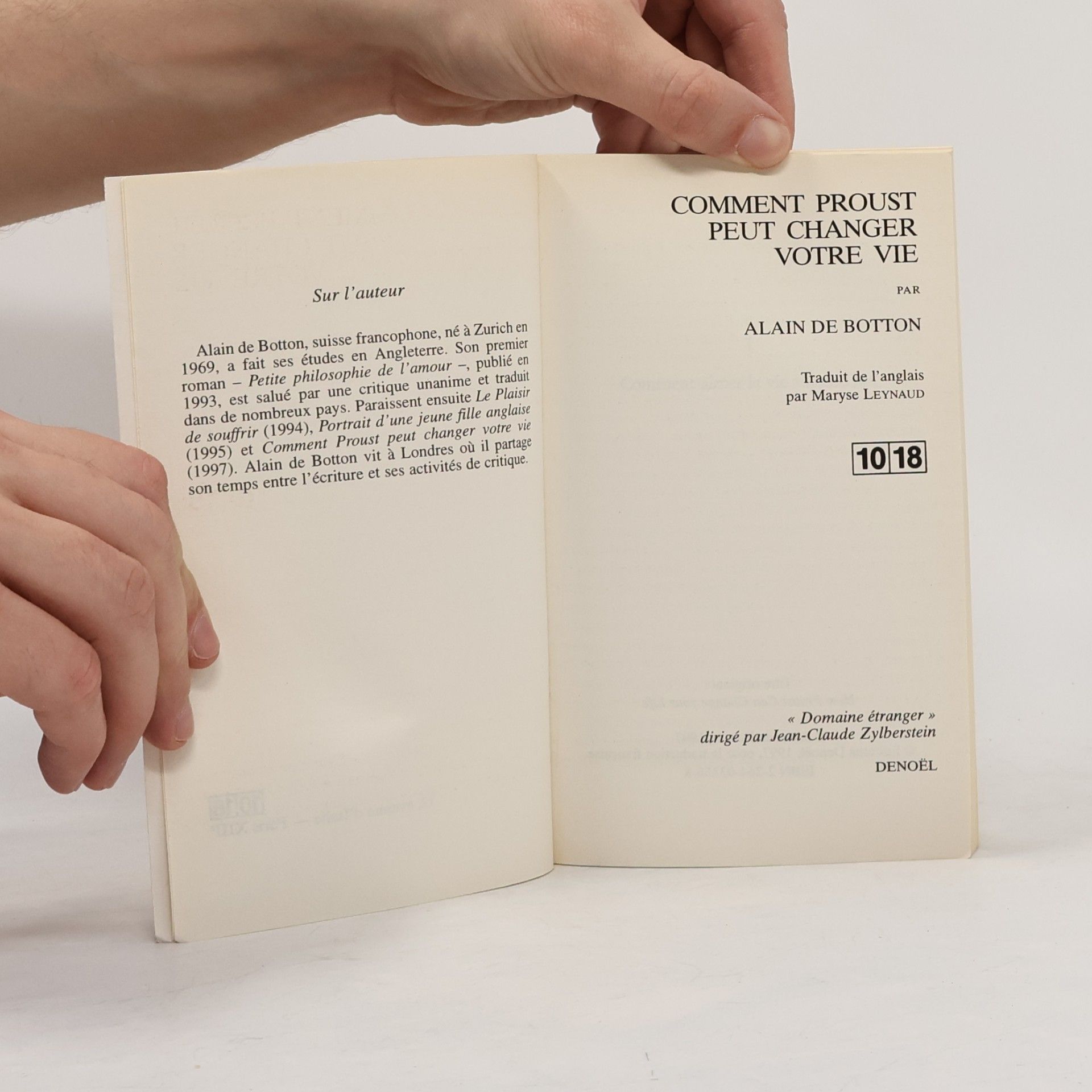 Alain de Botton Comment Proust peut changer votre vie