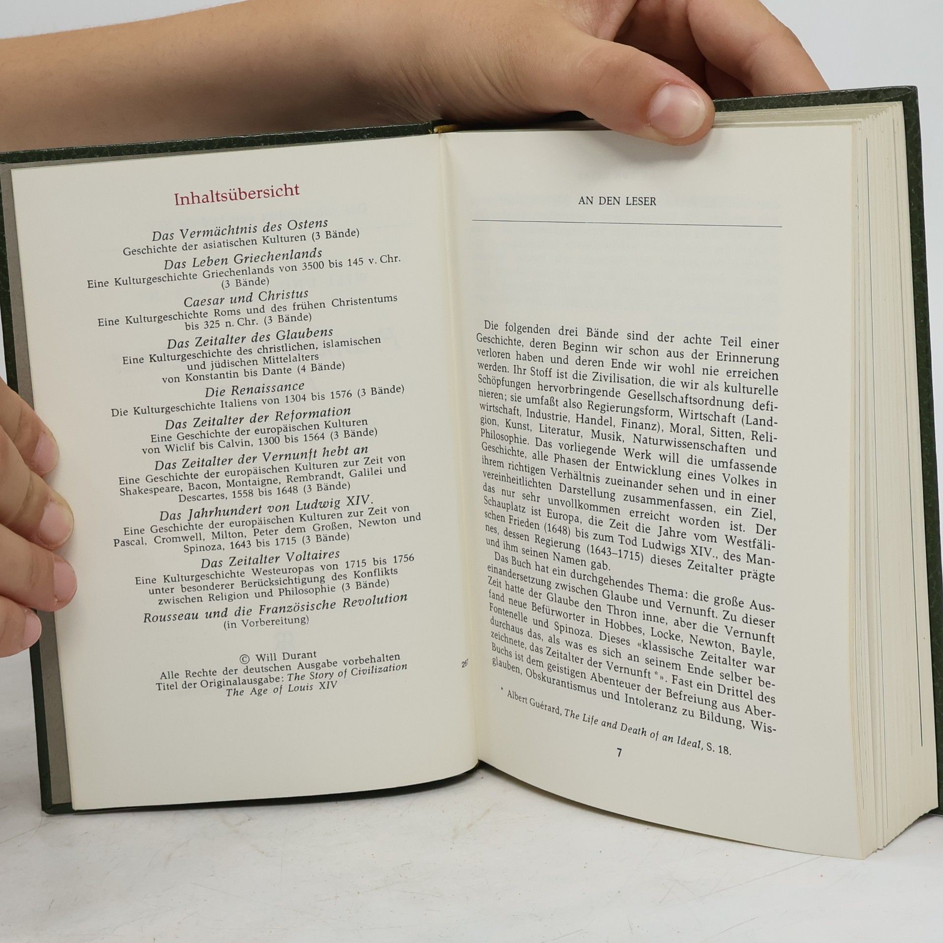 Will Durant Kulturgeschichte der Menschheit 23. Das Jahrhundert von Ludwig XIV.