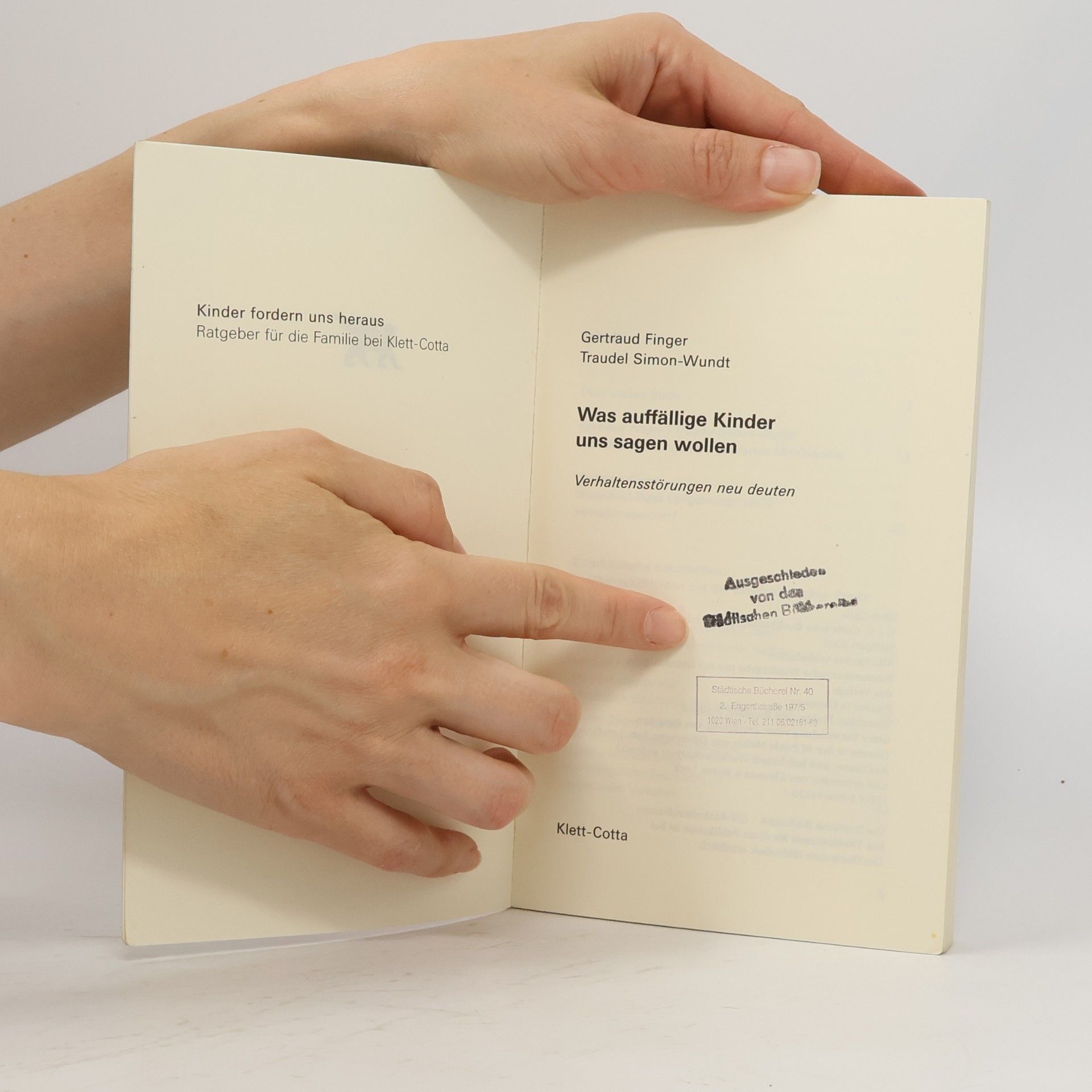 Gertraud Finger Was auffällige Kinder uns sagen wollen