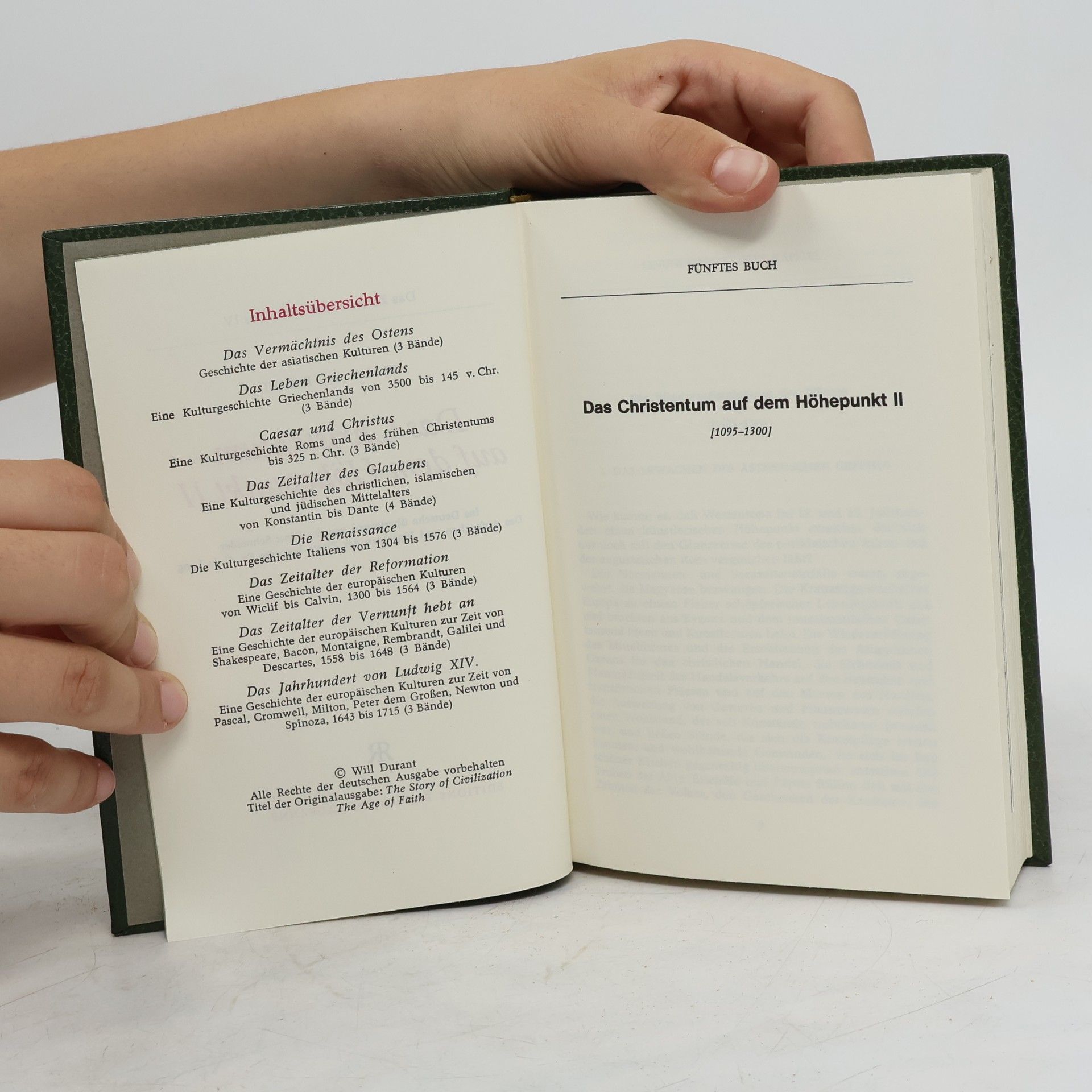 Will Durant Kulturgeschichte der Menschheit 13