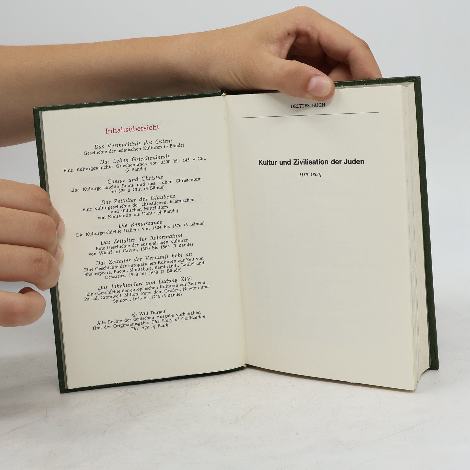 Will Durant Kulturgeschichte der Menschheit 11