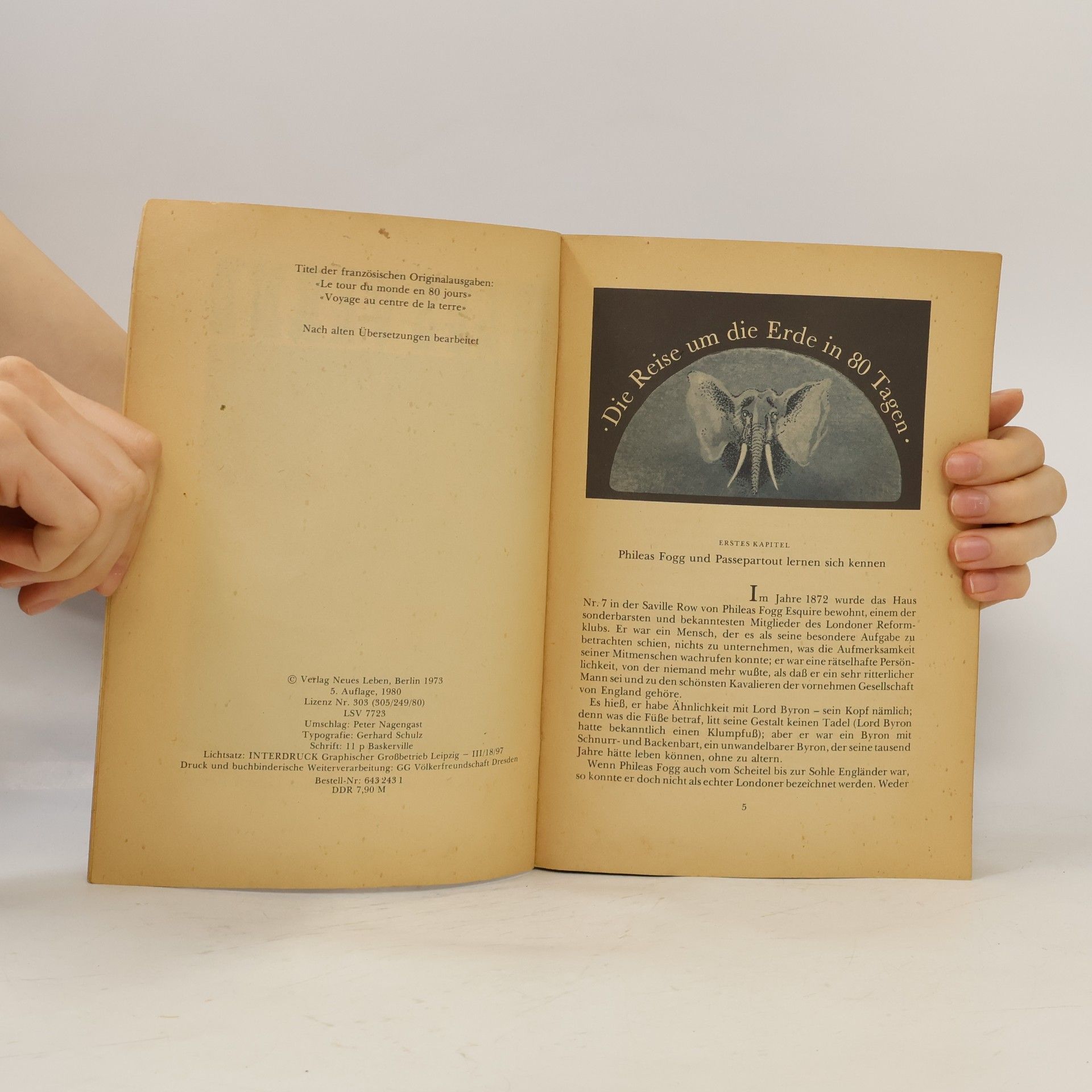 Jules Verne Die Reise um die Erde in 80 Tagen. Reise zum Mittelpunkt der Erde