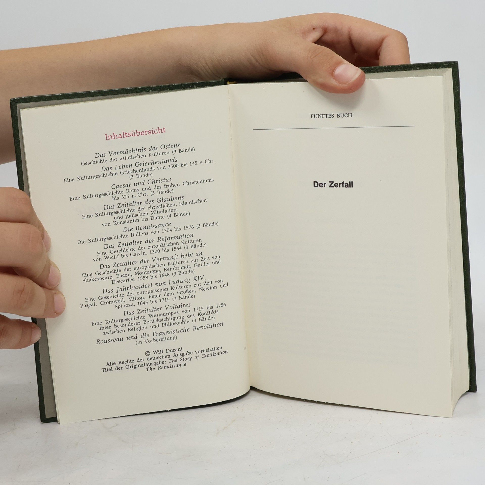 Will Durant Kulturgeschichte der Menschheit 16