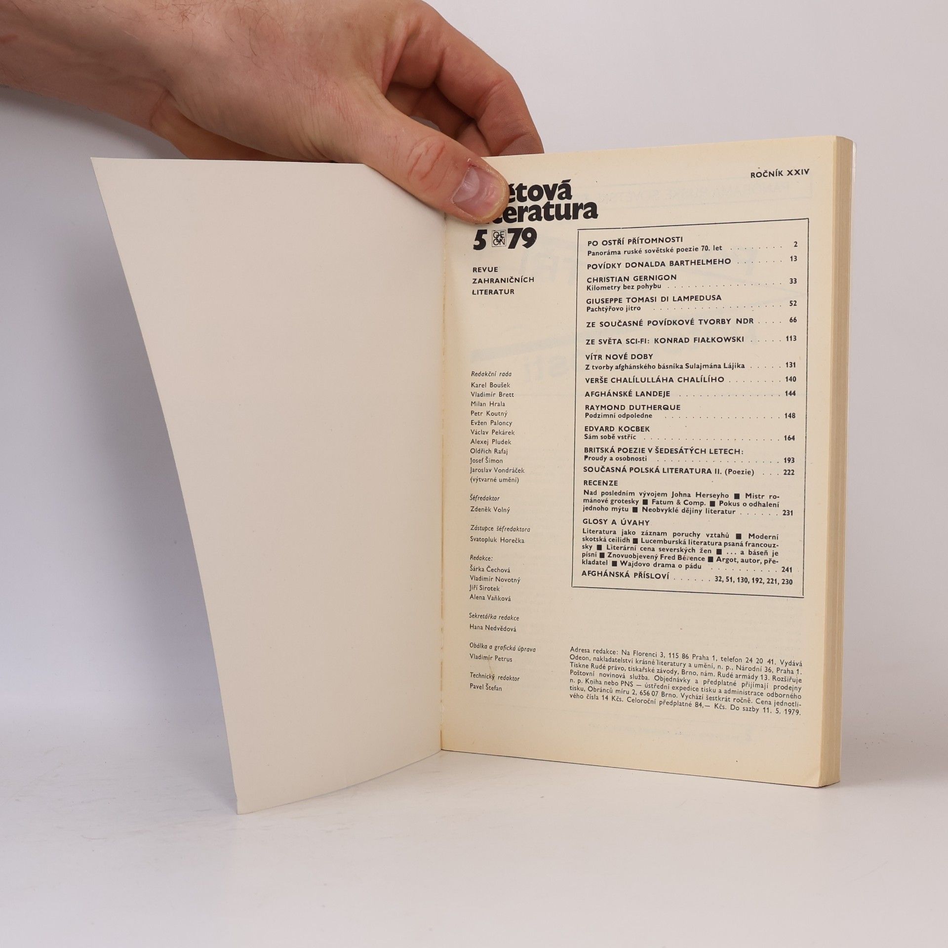 Autores varios Světová literatura 5/79