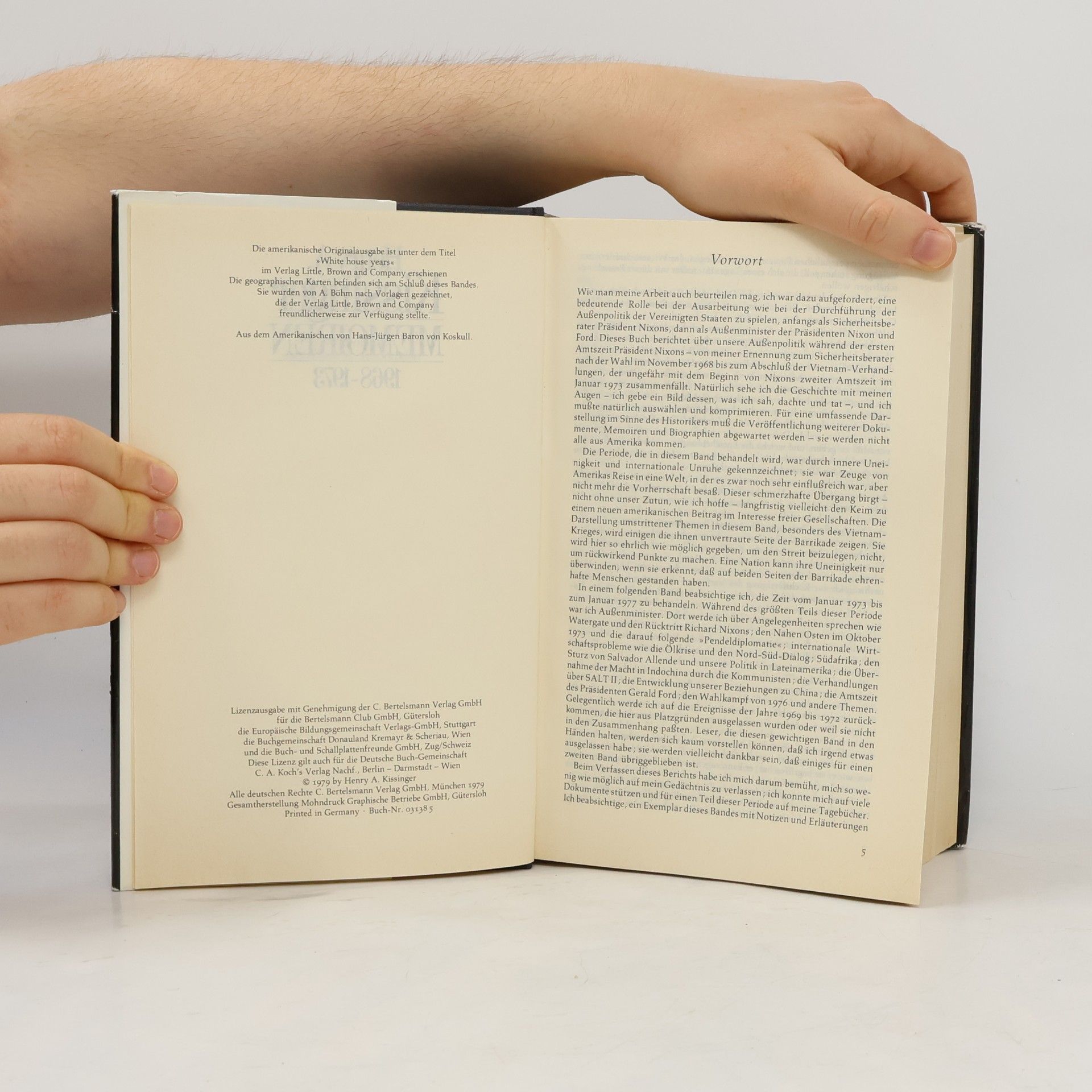 Henry Kissinger Memoiren 1968-1973