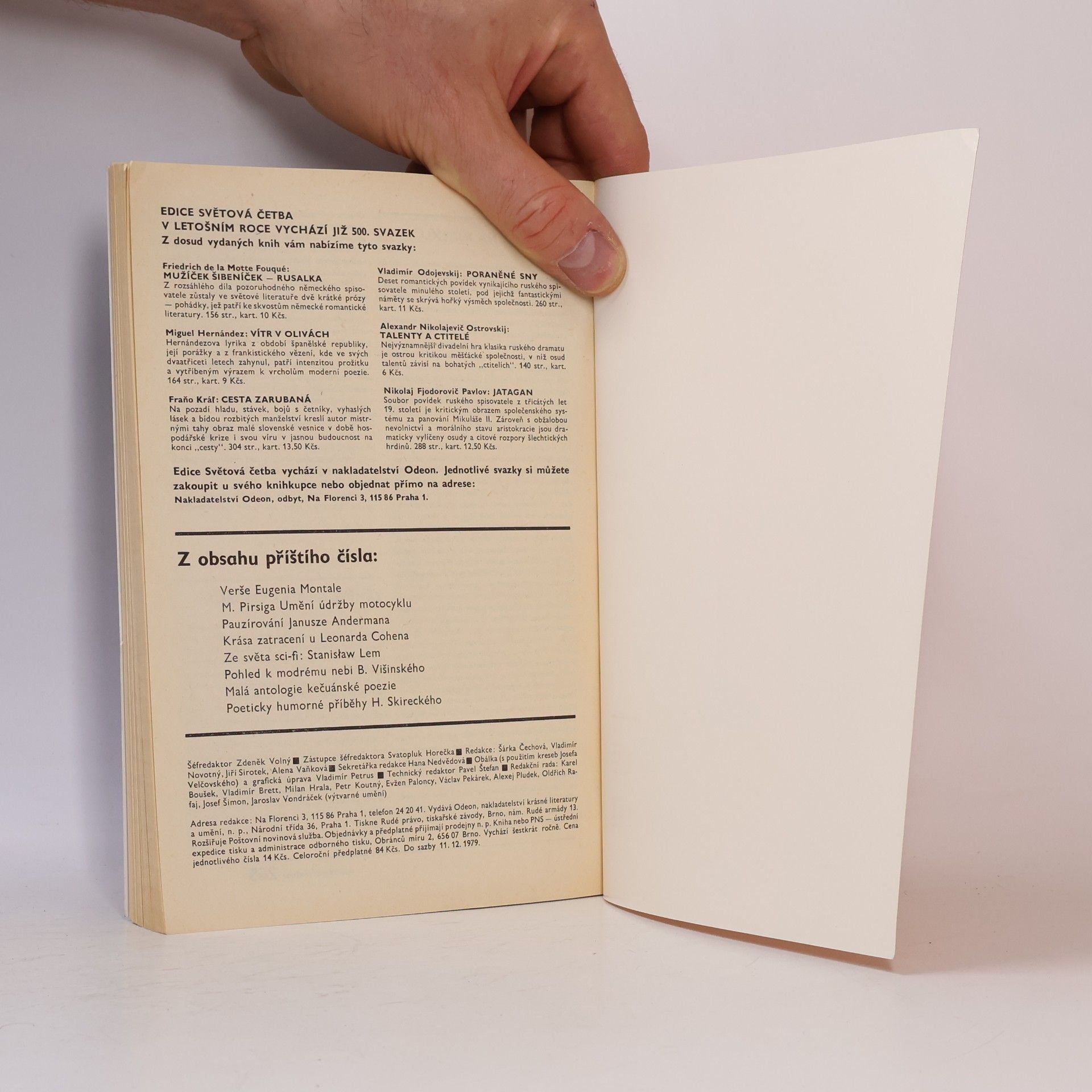 Kolektiv autorů Světová literatura 2/80