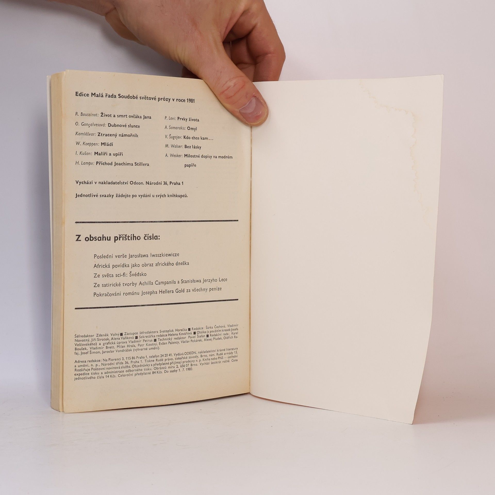 Autores varios Světová literatura 6/80